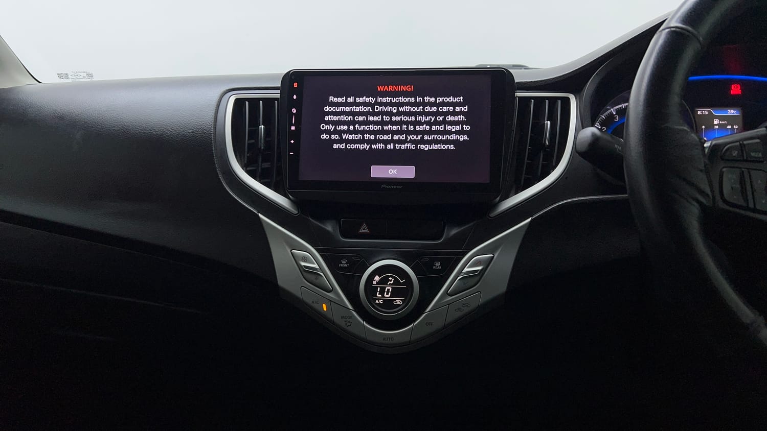 Used 2017 Maruti Suzuki Baleno Zeta 1.2 Petrol Manual interior MUSIC SYSTEM & AC CONTROL VIEW