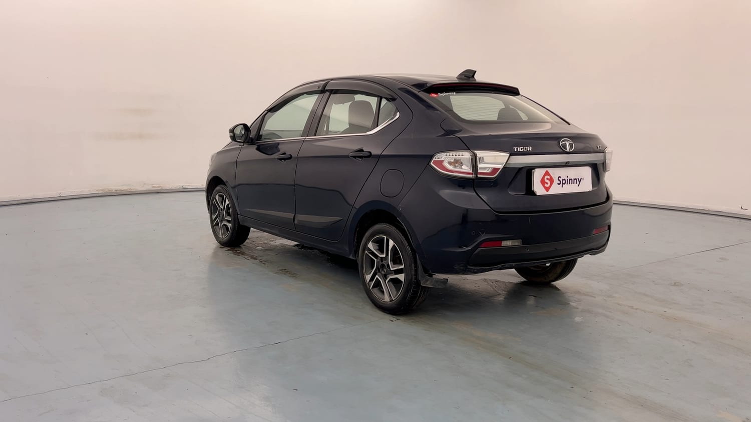 Used 2019 Tata Tigor Revotron XZ+ Petrol Manual exterior LEFT REAR CORNER VIEW