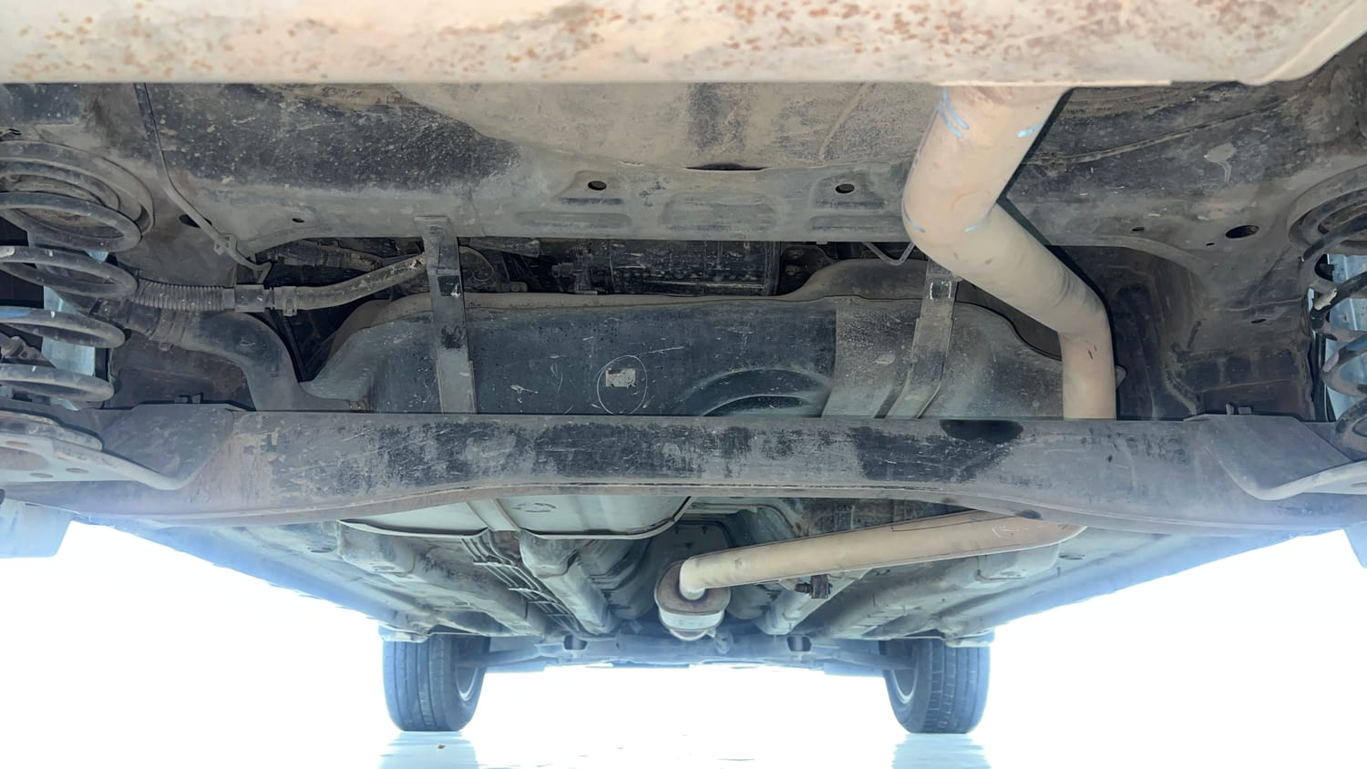 Used 2022 Hyundai Creta SX (O) 1.4 Turbo 7 DCT Petrol Automatic extra REAR UNDERBODY VIEW (TAKEN FROM REAR)