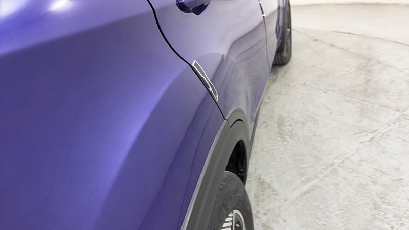 Used 2024 Tata Nexon Fearless Plus S Purple 1.2 Revotron Petrol 7DCA Dual Tone Petrol Automatic dents MINOR SCRATCH