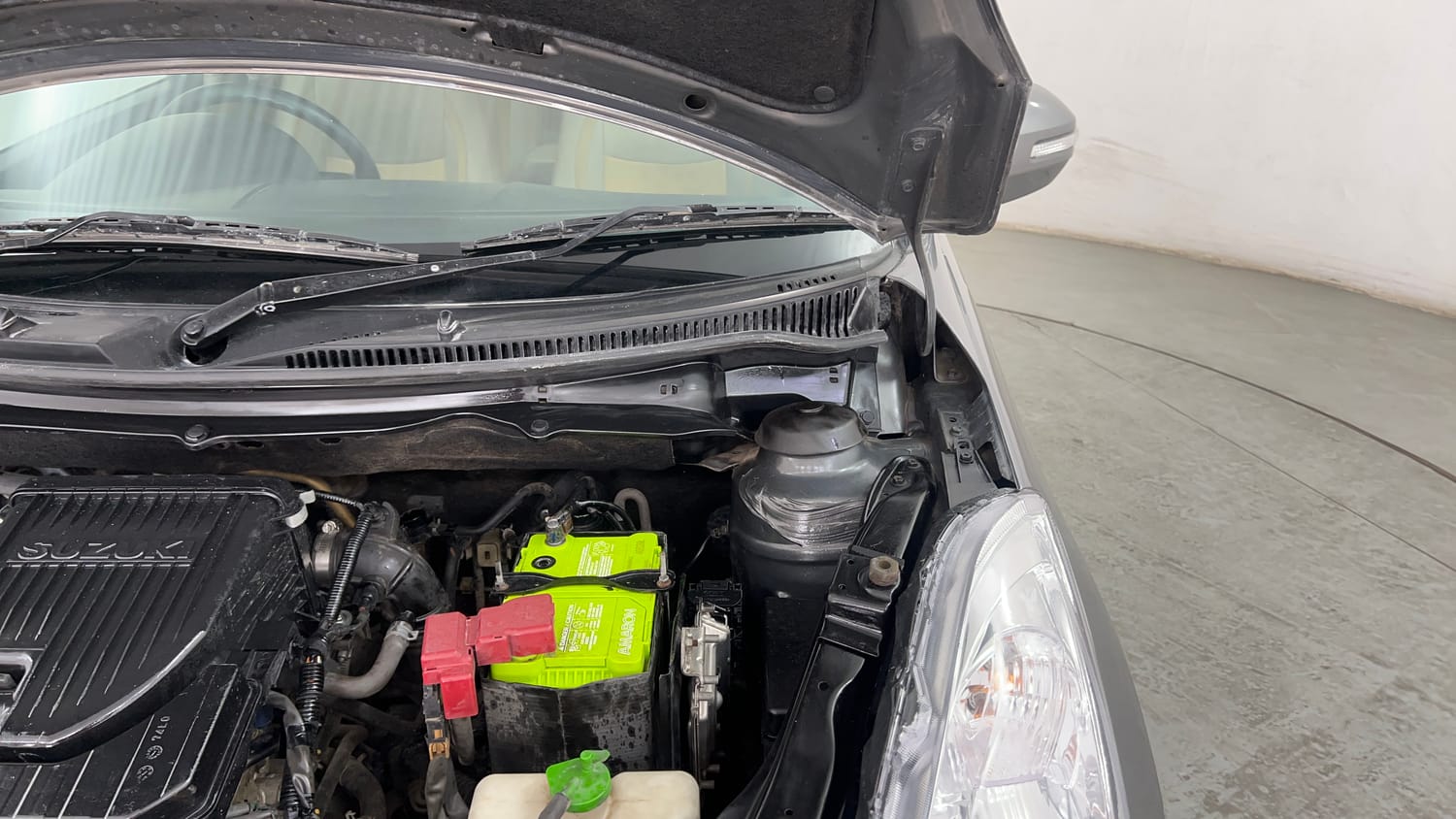 Used 2012 Maruti Suzuki Swift Dzire VXI Petrol Manual engine ENGINE LEFT SIDE HINGE & APRON VIEW