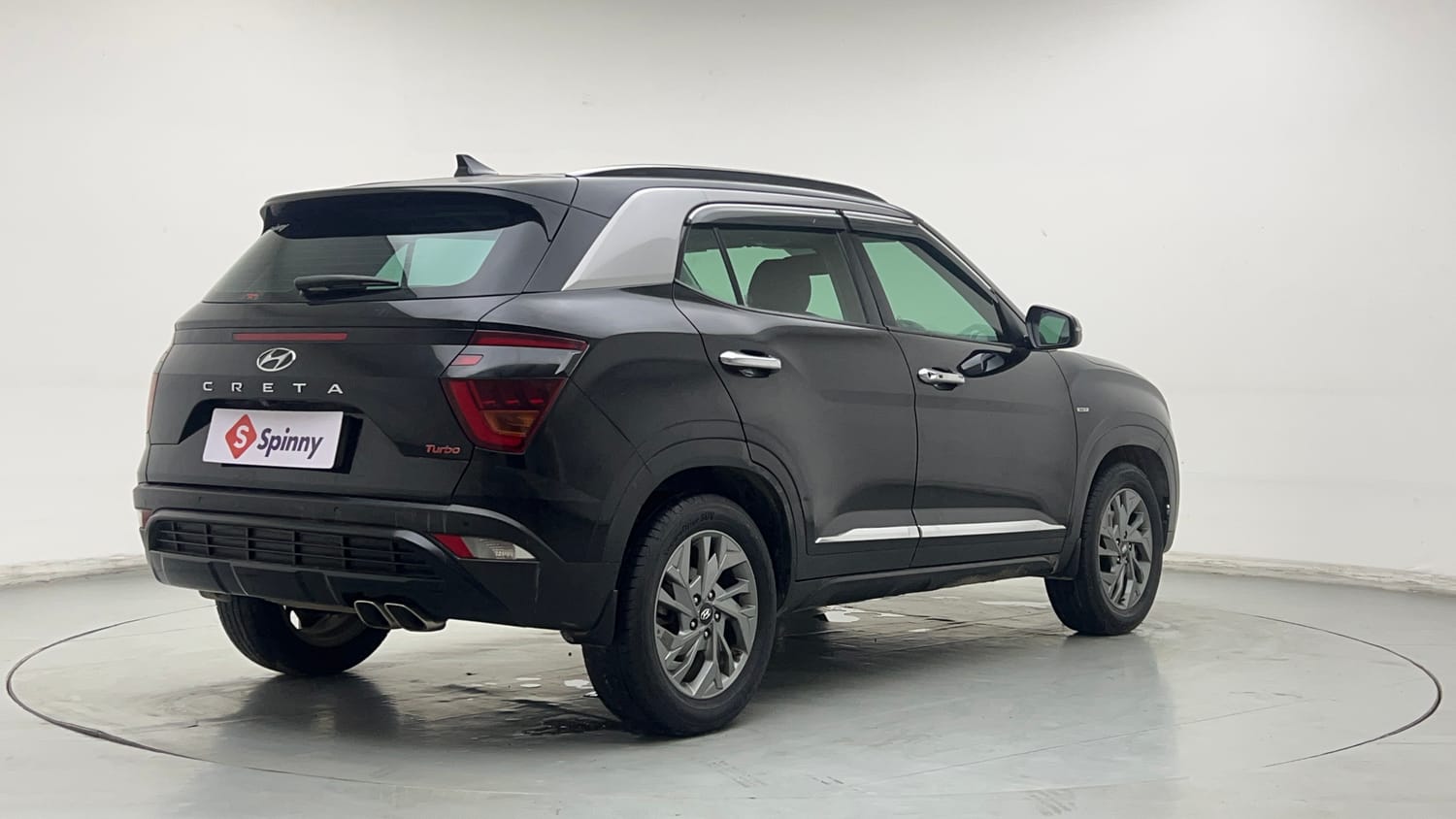 Used 2022 Hyundai Creta SX (O) 1.4 Turbo 7 DCT Petrol Automatic exterior RIGHT REAR CORNER VIEW