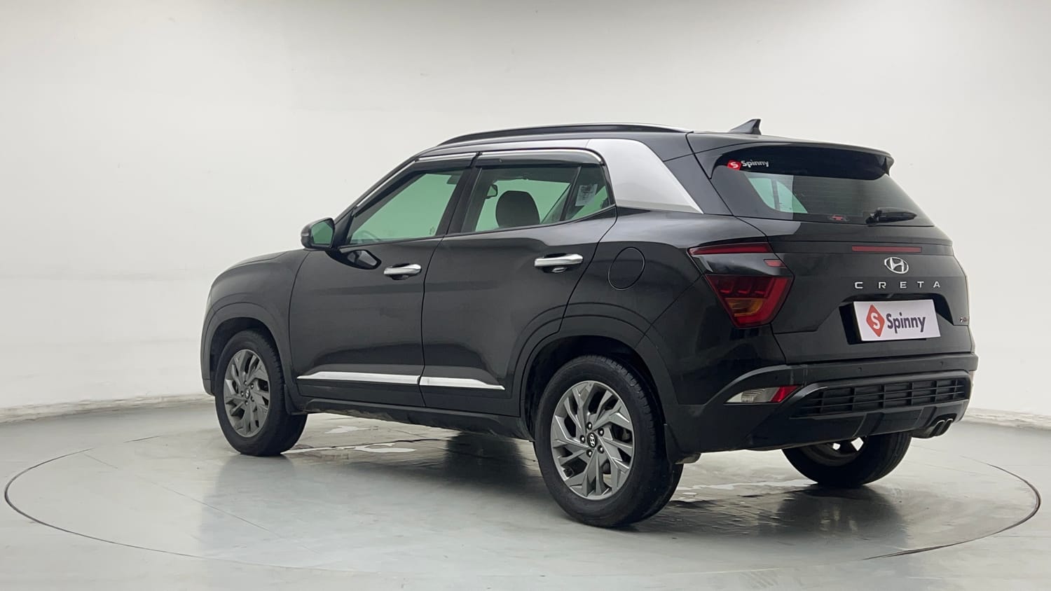 Used 2022 Hyundai Creta SX (O) 1.4 Turbo 7 DCT Petrol Automatic exterior LEFT REAR CORNER VIEW