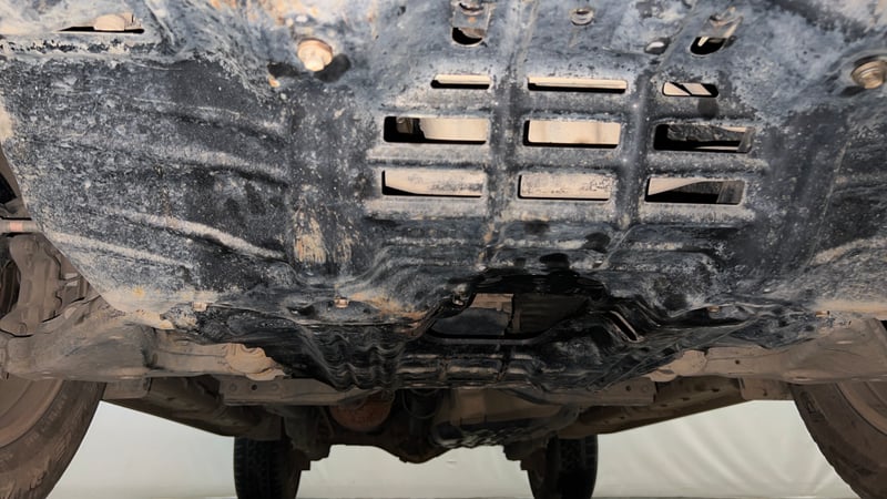 Used 2021 Toyota Fortuner 4X2 AT 2.7 Petrol Petrol Automatic extra FRONT LEFT UNDERBODY VIEW