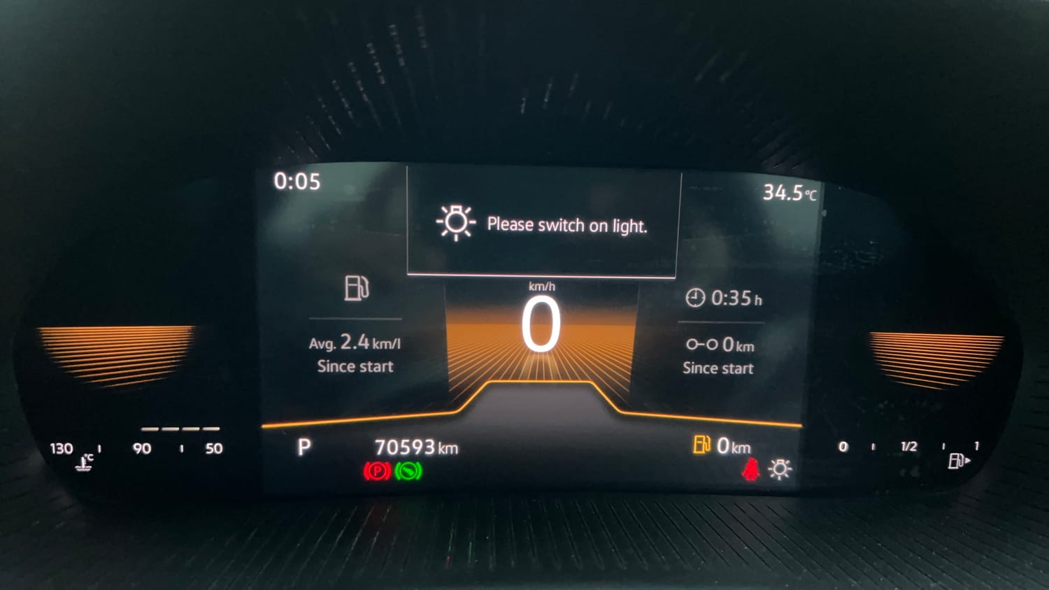 Used 2023 Skoda Slavia Style 1.5L TSI DSG Petrol Automatic interior CLUSTERMETER VIEW