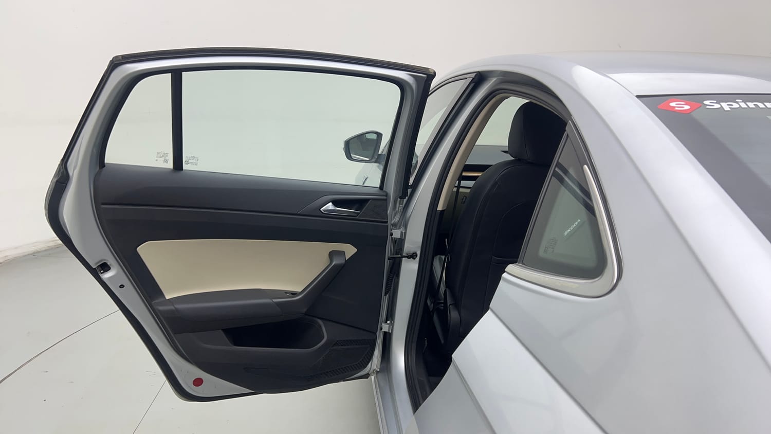 Used 2023 Skoda Slavia Style 1.5L TSI DSG Petrol Automatic interior LEFT REAR DOOR OPEN VIEW