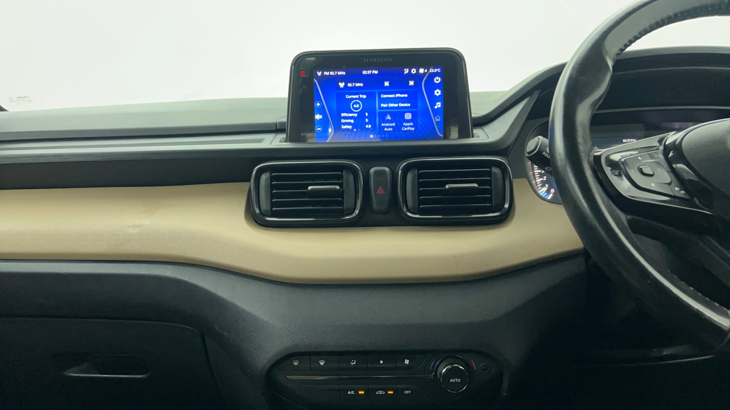 Used 2022 Tata Punch Kaziranga Creative AMT Petrol Automatic interior MUSIC SYSTEM & AC CONTROL VIEW