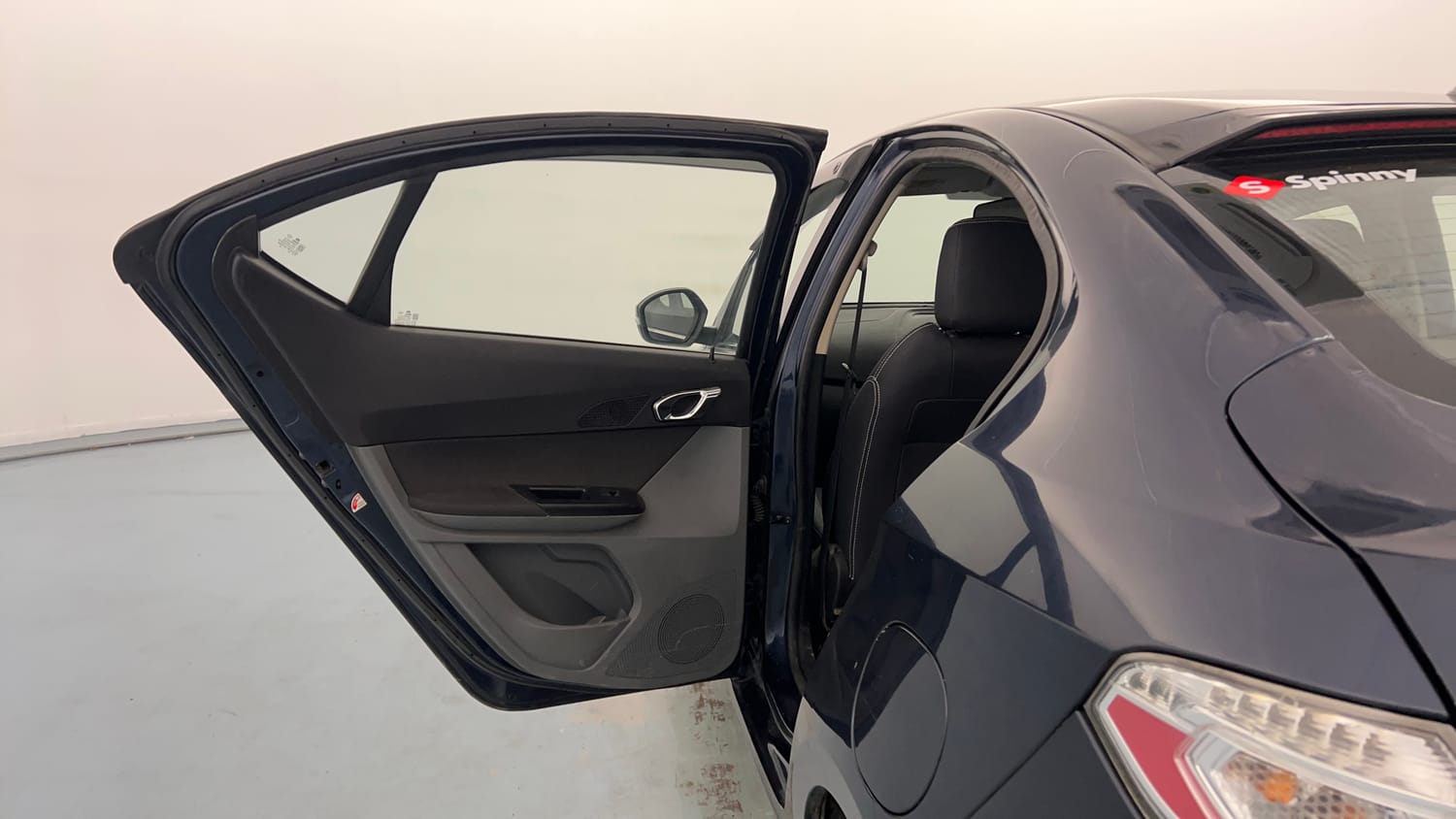 Used 2019 Tata Tigor Revotron XZ+ Petrol Manual interior LEFT REAR DOOR OPEN VIEW