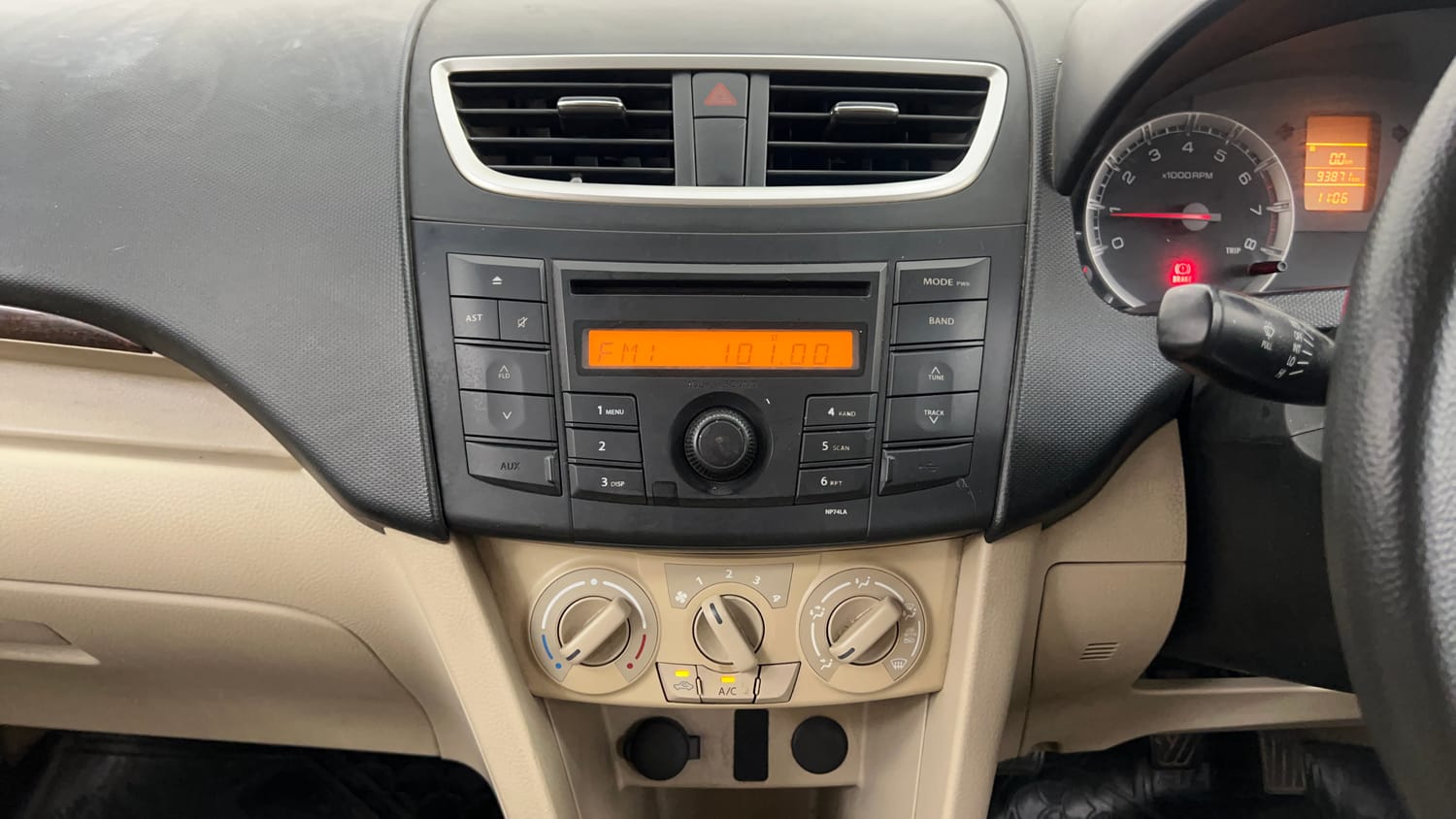 Used 2012 Maruti Suzuki Swift Dzire VXI Petrol Manual interior MUSIC SYSTEM & AC CONTROL VIEW