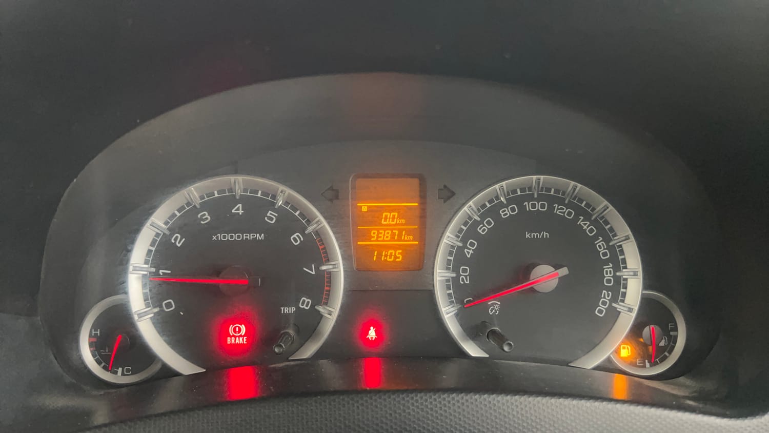 Used 2012 Maruti Suzuki Swift Dzire VXI Petrol Manual interior CLUSTERMETER VIEW
