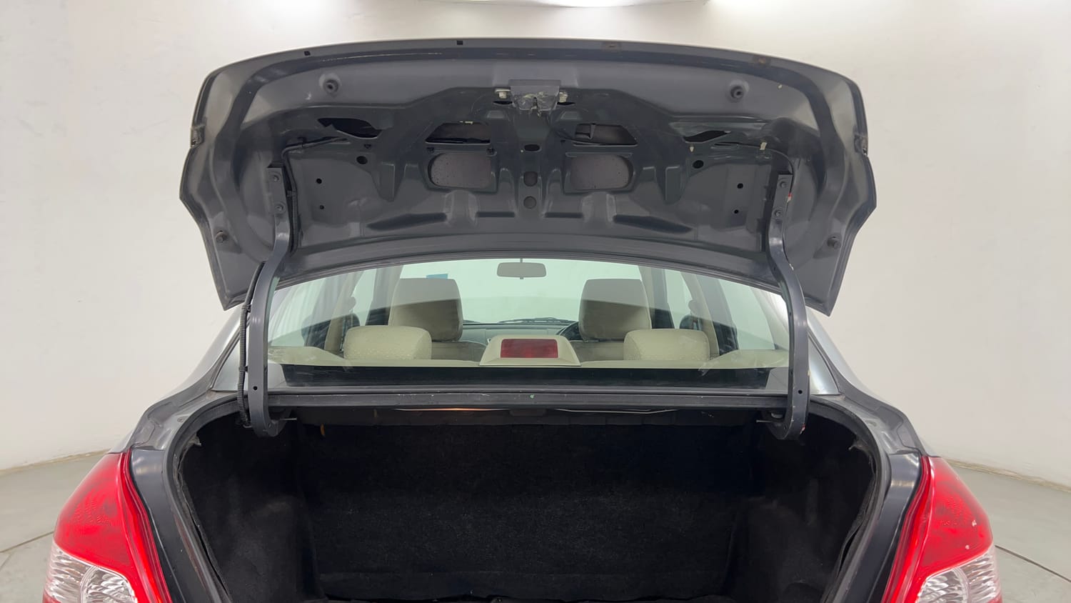 Used 2012 Maruti Suzuki Swift Dzire VXI Petrol Manual interior DICKY DOOR OPEN VIEW