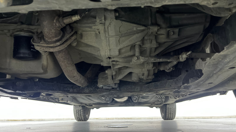 Used 2017 Maruti Suzuki Baleno Alpha 1.2 Petrol Manual extra FRONT LEFT UNDERBODY VIEW