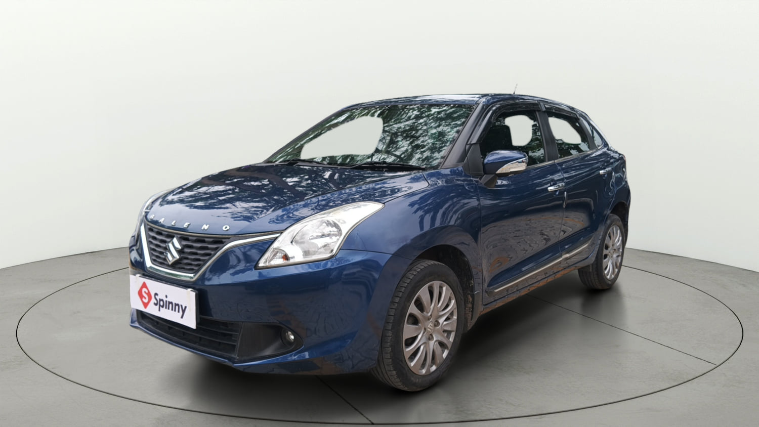 Used 2018 Maruti Suzuki Baleno Zeta 1.2 Petrol Manual exterior LEFT FRONT CORNER VIEW