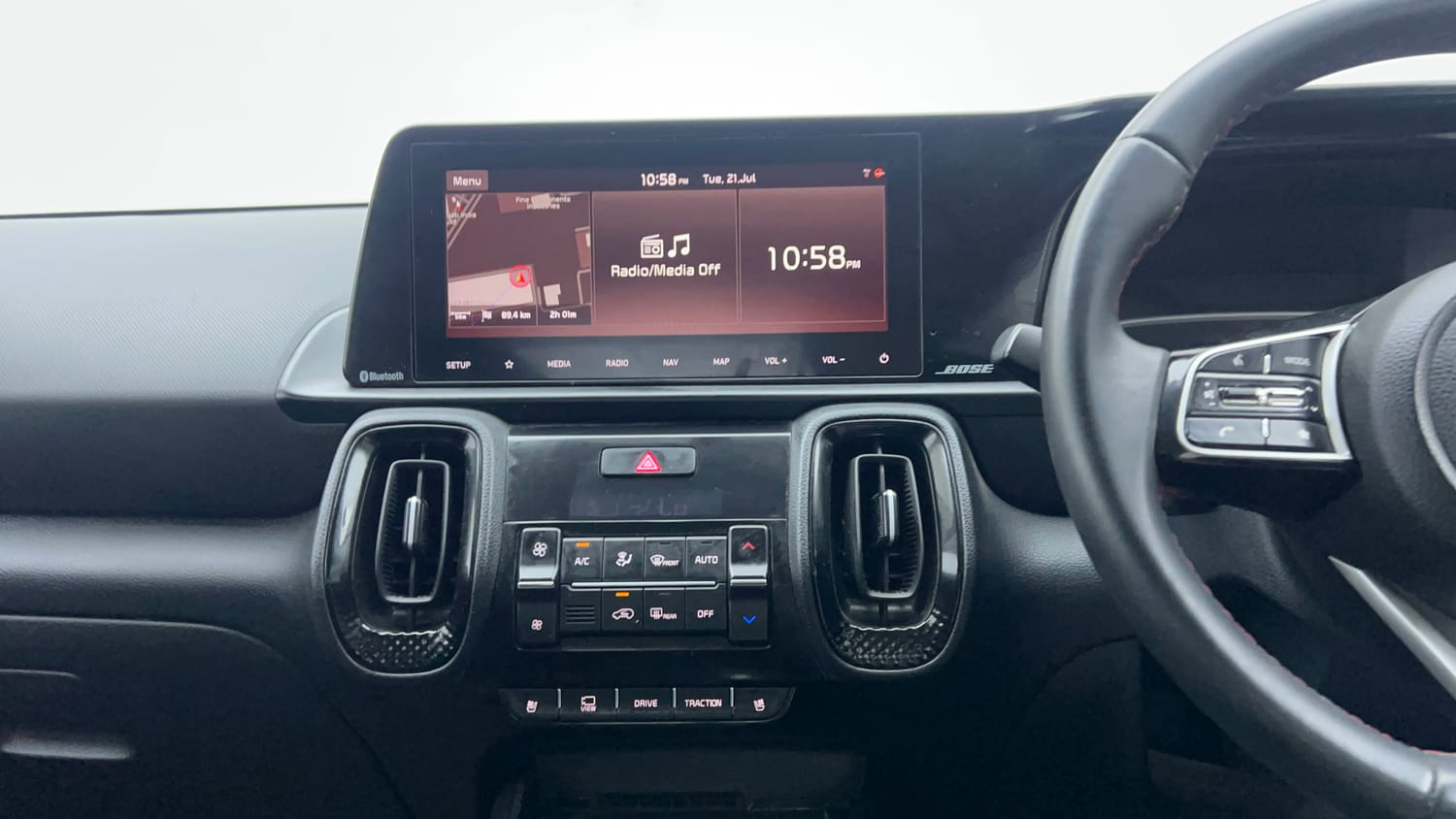 Used 2022 Kia Sonet GTX Plus 1.5 AT Diesel Automatic interior MUSIC SYSTEM & AC CONTROL VIEW