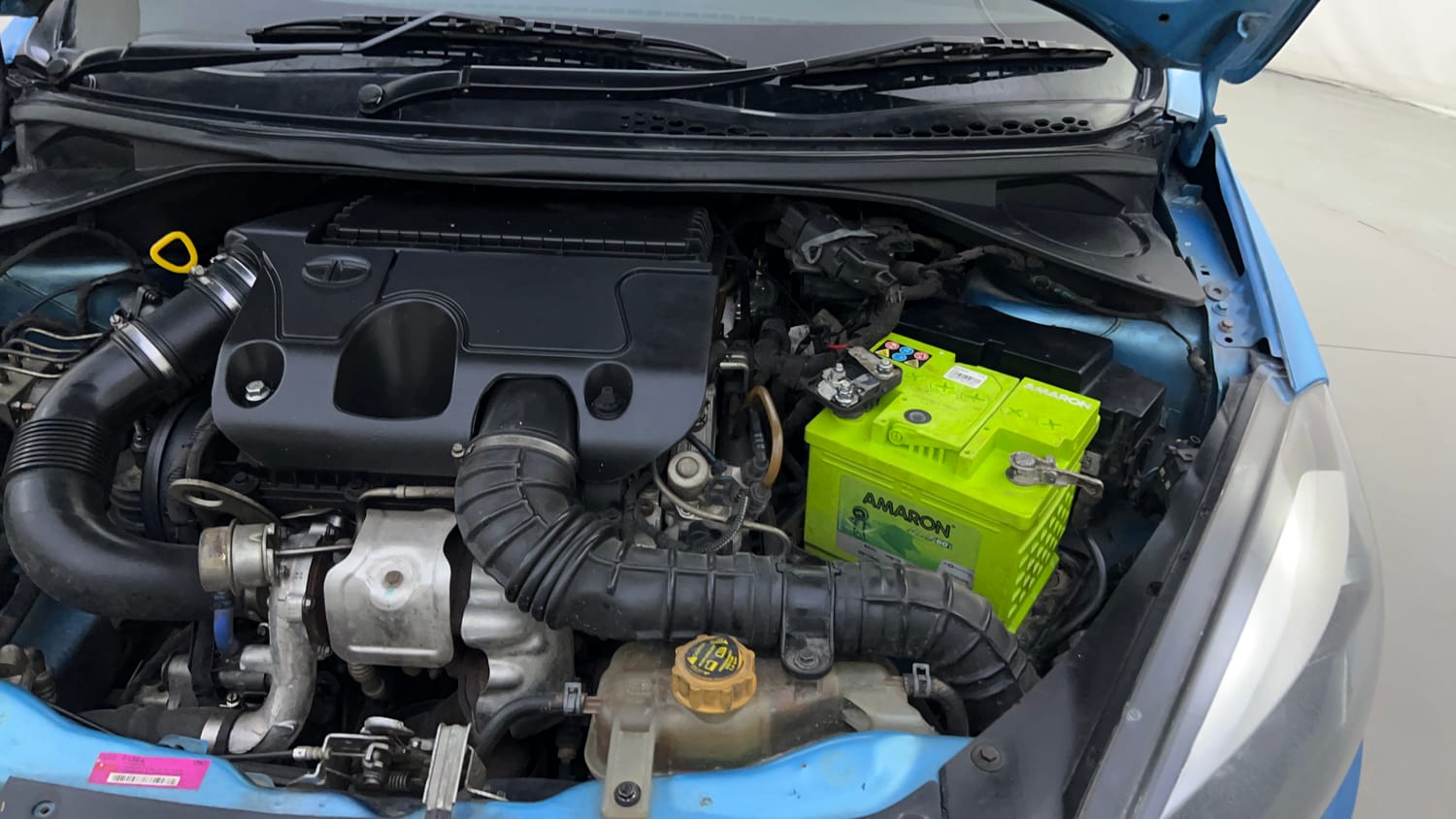 Used 2017 Tata Tigor Revotorq XZ Diesel Manual engine ENGINE LEFT SIDE HINGE & APRON VIEW