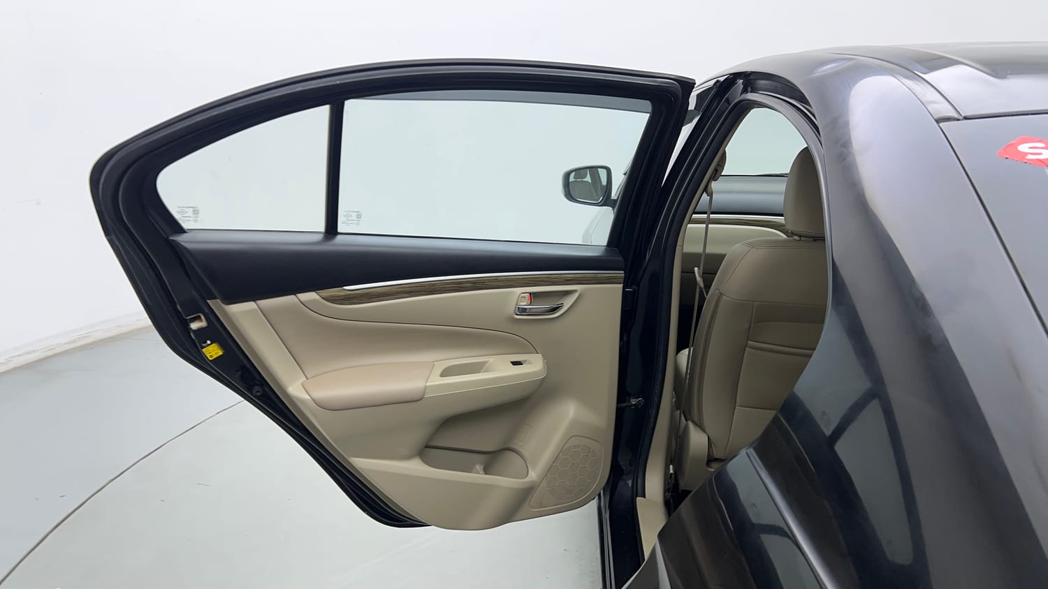 Used 2021 Maruti Suzuki Ciaz Alpha 1.5 AT Petrol Automatic interior LEFT REAR DOOR OPEN VIEW