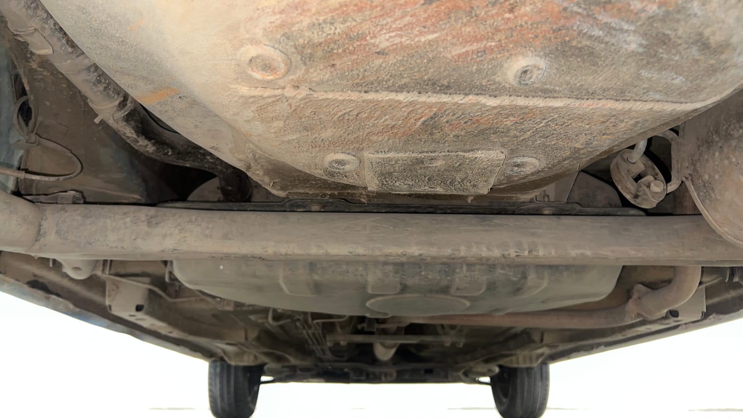 Used 2017 Tata Tiago Revotron XZ Petrol Manual extra REAR UNDERBODY VIEW (TAKEN FROM REAR)