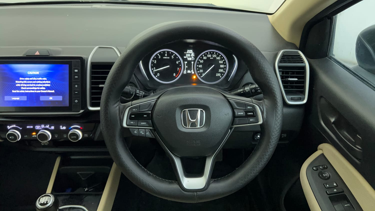 Used 2022 Honda City V Petrol+cng (Outside Fitted) Cng Manual interior STEERING VIEW