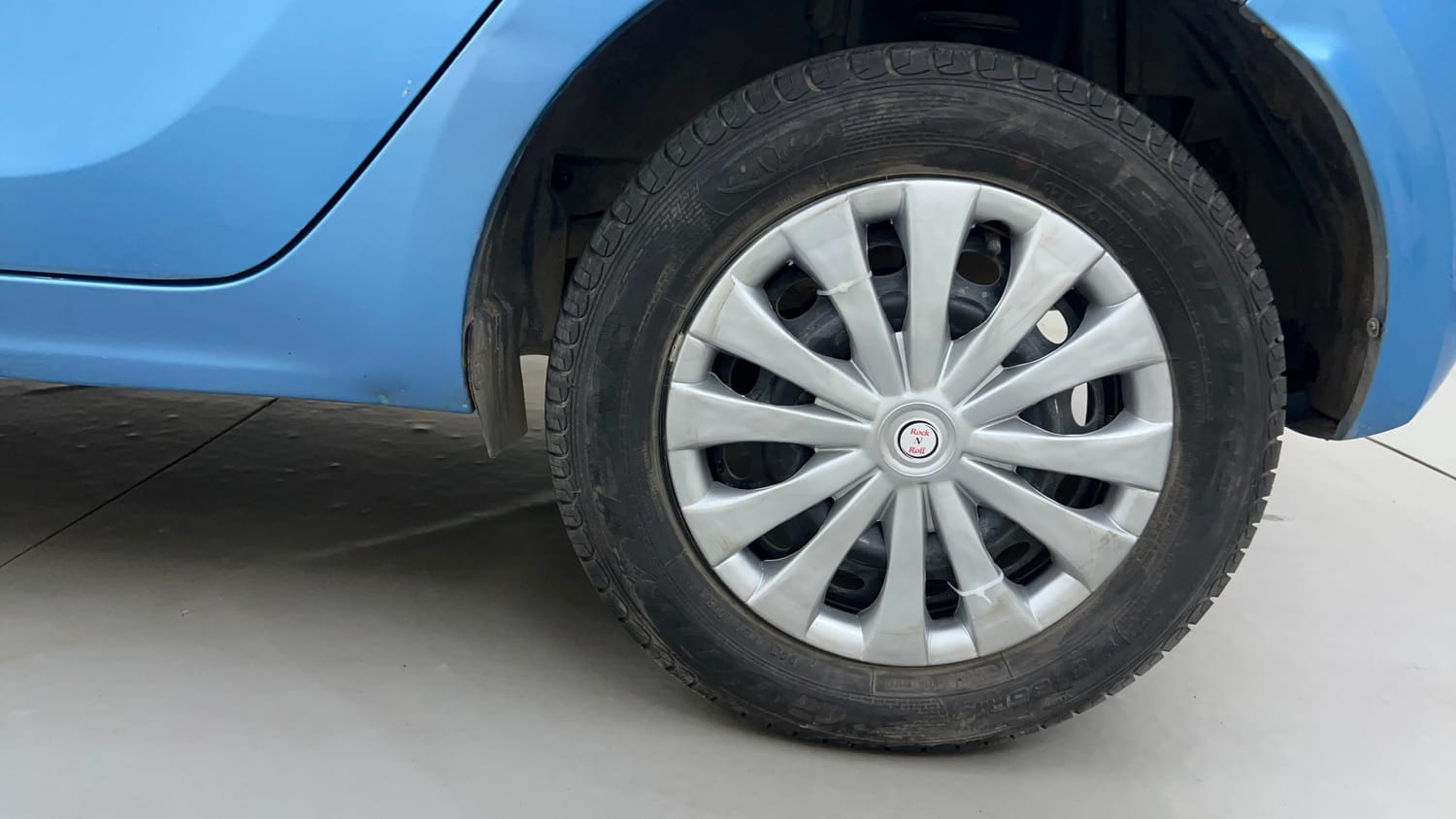 Used 2017 Tata Tiago Revotron XZ Petrol Manual tyres LEFT REAR TYRE RIM VIEW