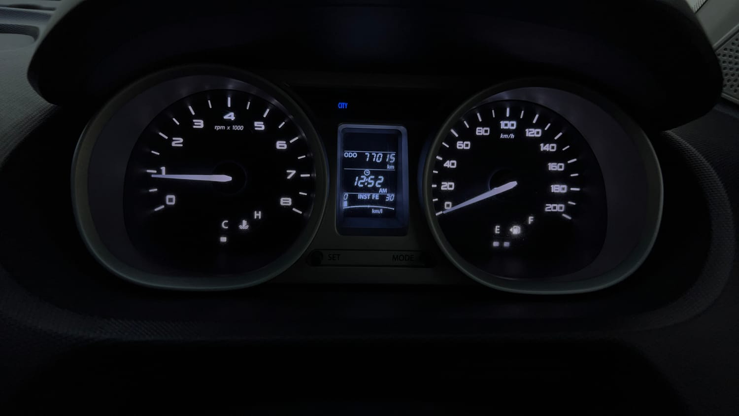 Used 2017 Tata Tigor Revotorq XZ Diesel Manual interior CLUSTERMETER VIEW