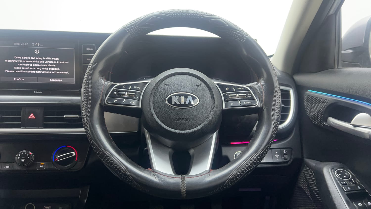 Used 2020 Kia Seltos HTK Plus 1.5 Petrol Manual interior STEERING VIEW