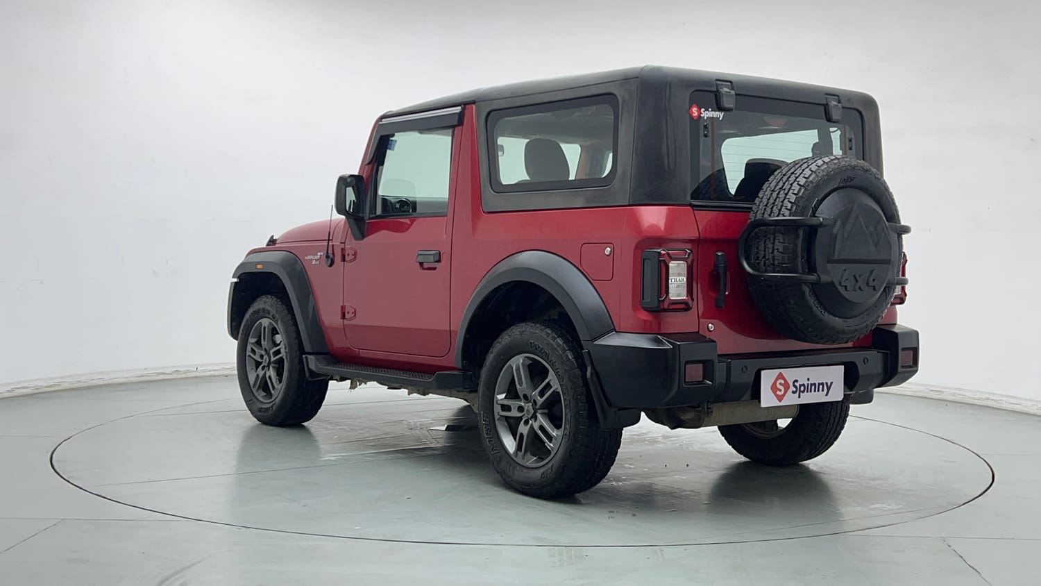 Used 2022 mahindra Thar LX Hard Top Petrol MT 4WD Petrol Manual exterior LEFT REAR CORNER VIEW