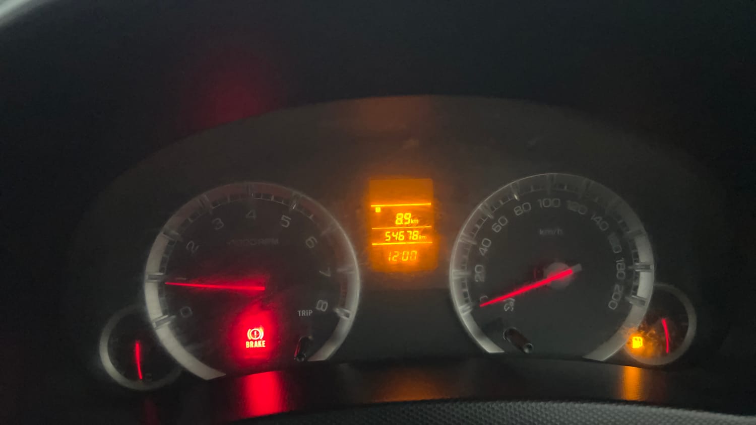Used 2012 Maruti Suzuki Swift VXi Petrol Manual interior CLUSTERMETER VIEW
