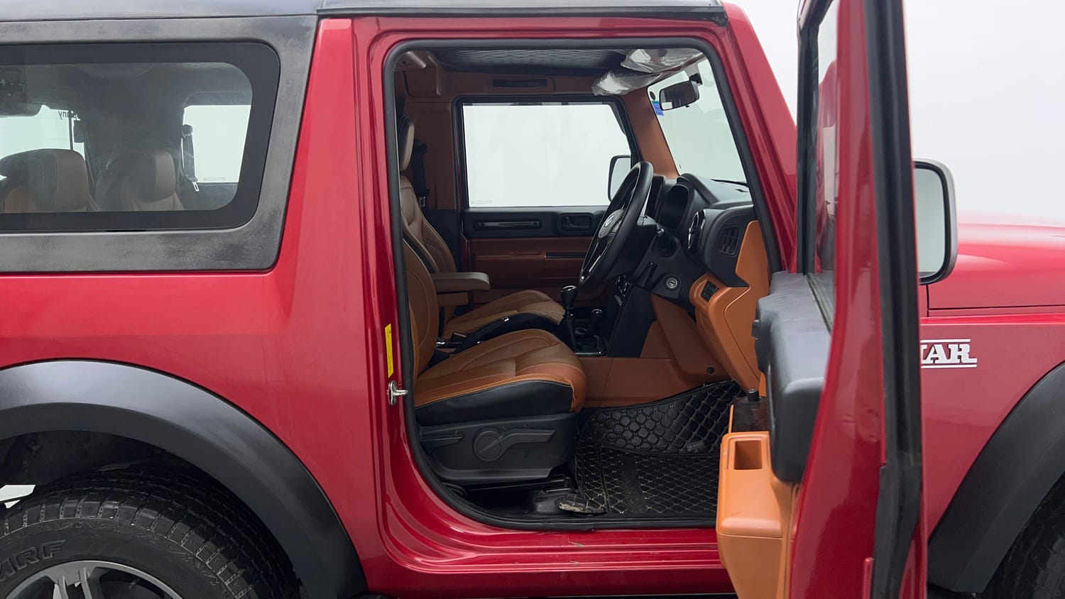 Used 2022 mahindra Thar LX Hard Top Petrol MT 4WD Petrol Manual interior RIGHT SIDE FRONT DOOR CABIN VIEW