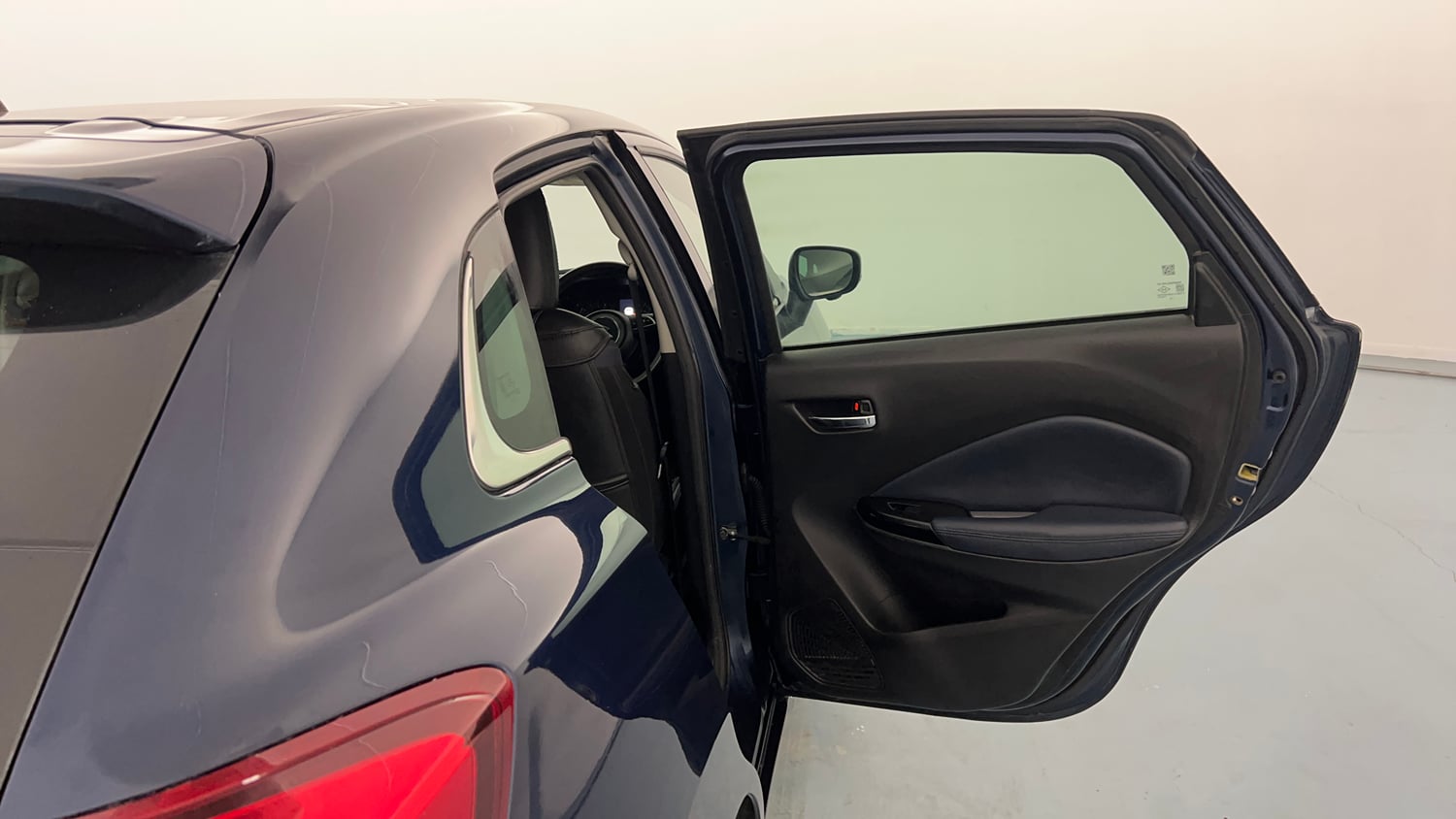 Used 2024 Maruti Suzuki Baleno Alpha MT Petrol Manual interior RIGHT REAR DOOR OPEN VIEW