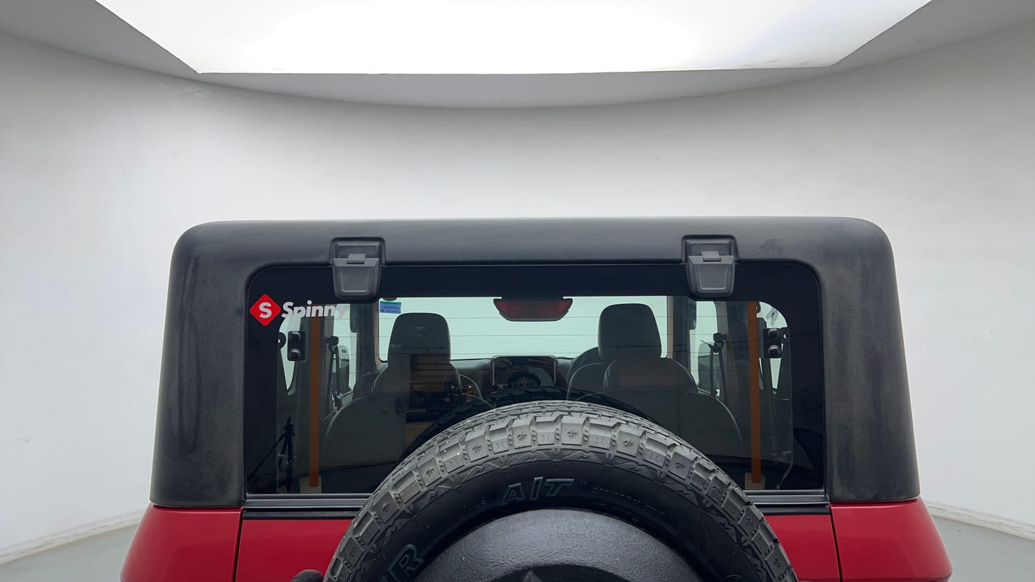Used 2022 mahindra Thar LX Hard Top Petrol MT 4WD Petrol Manual exterior BACK WINDSHIELD VIEW