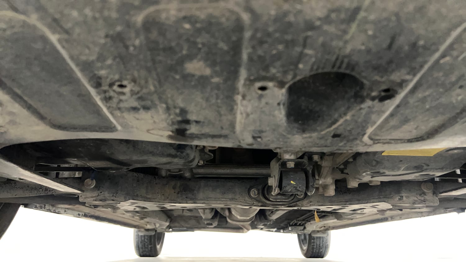 Used 2025 Hyundai New i20 Asta (O) 1.2 IVT Petrol Automatic extra FRONT LEFT UNDERBODY VIEW