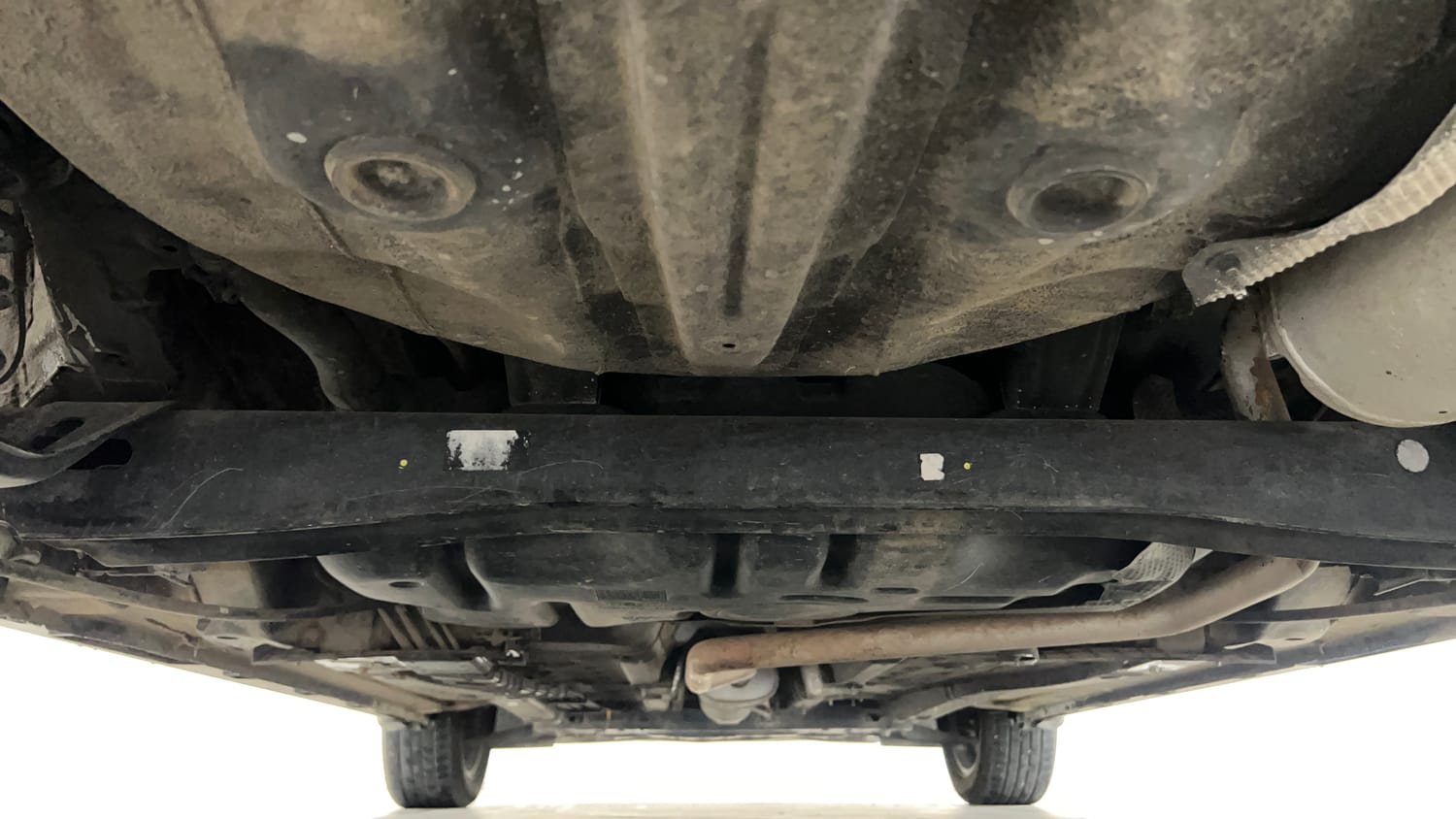 Used 2025 Hyundai New i20 Asta (O) 1.2 IVT Petrol Automatic extra REAR UNDERBODY VIEW (TAKEN FROM REAR)