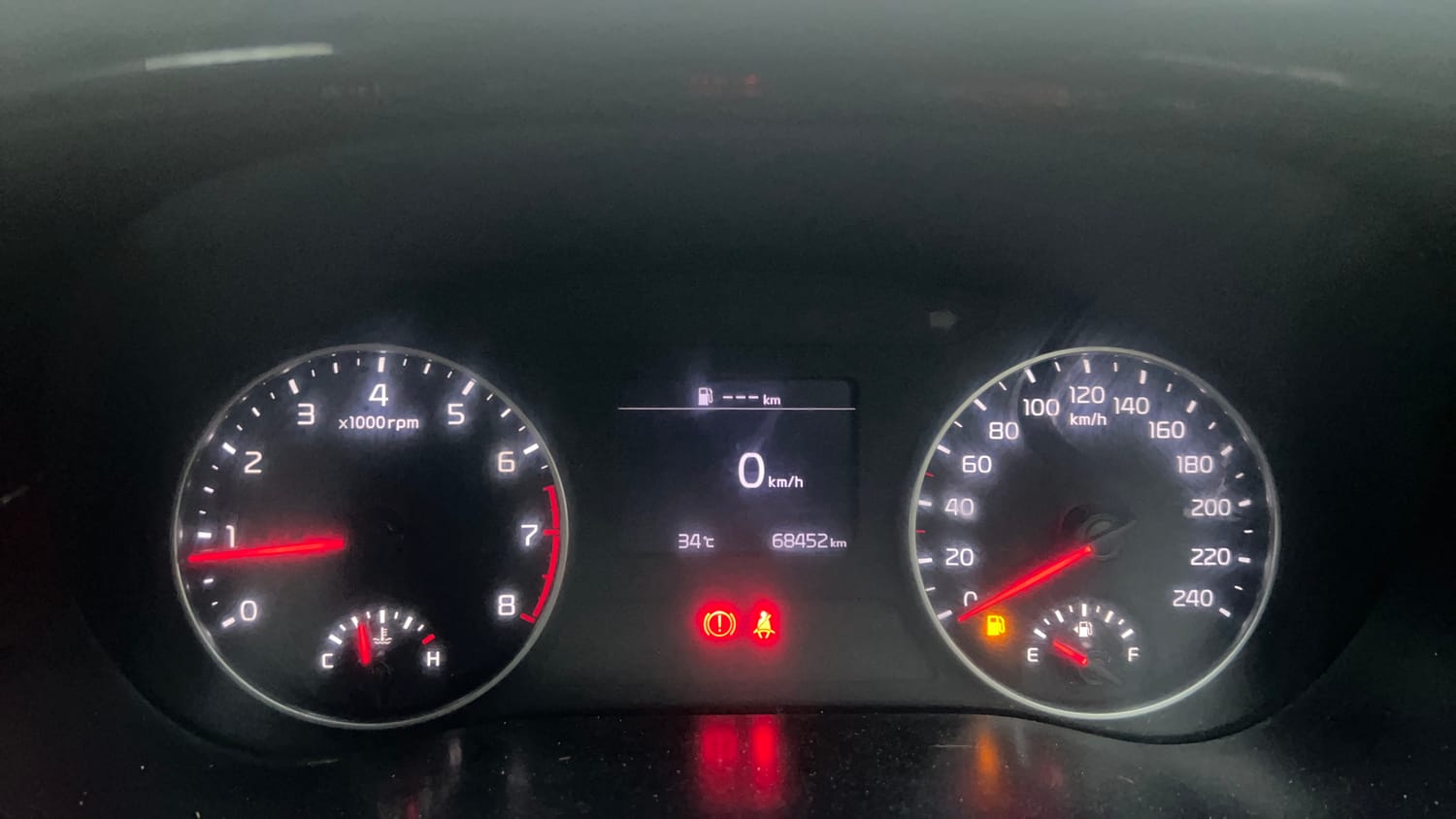 Used 2020 Kia Seltos HTK Plus 1.5 Petrol Manual interior CLUSTERMETER VIEW