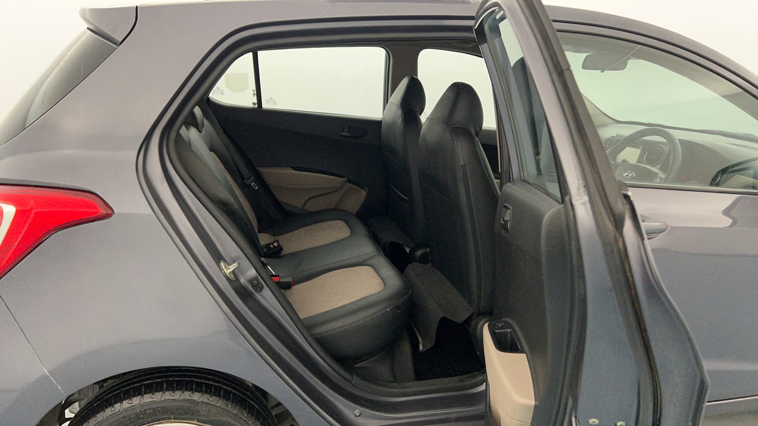 Used 2014 Hyundai Grand i10 Magna 1.2 Kappa VTVT Petrol Manual interior RIGHT SIDE REAR DOOR CABIN VIEW