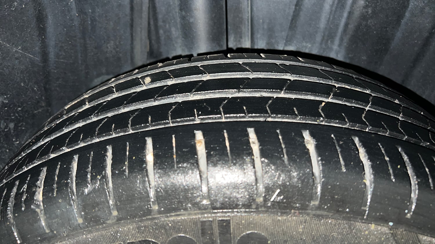 Used 2024 Maruti Suzuki Baleno Alpha MT Petrol Manual tyres RIGHT REAR TYRE TREAD VIEW