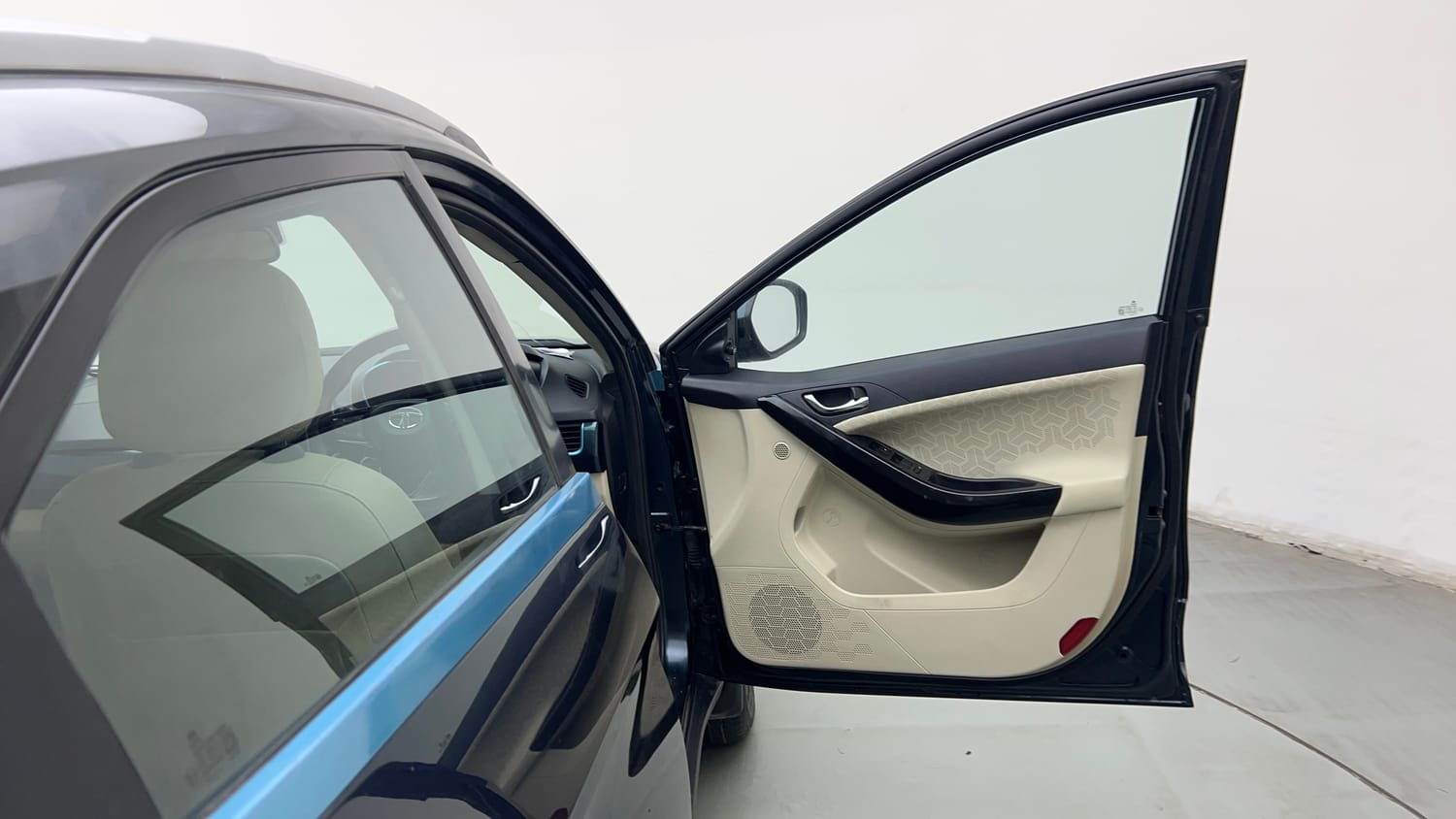 Used 2022 Tata Nexon EV Prime XZ Plus LUX Electric Automatic interior RIGHT FRONT DOOR OPEN VIEW