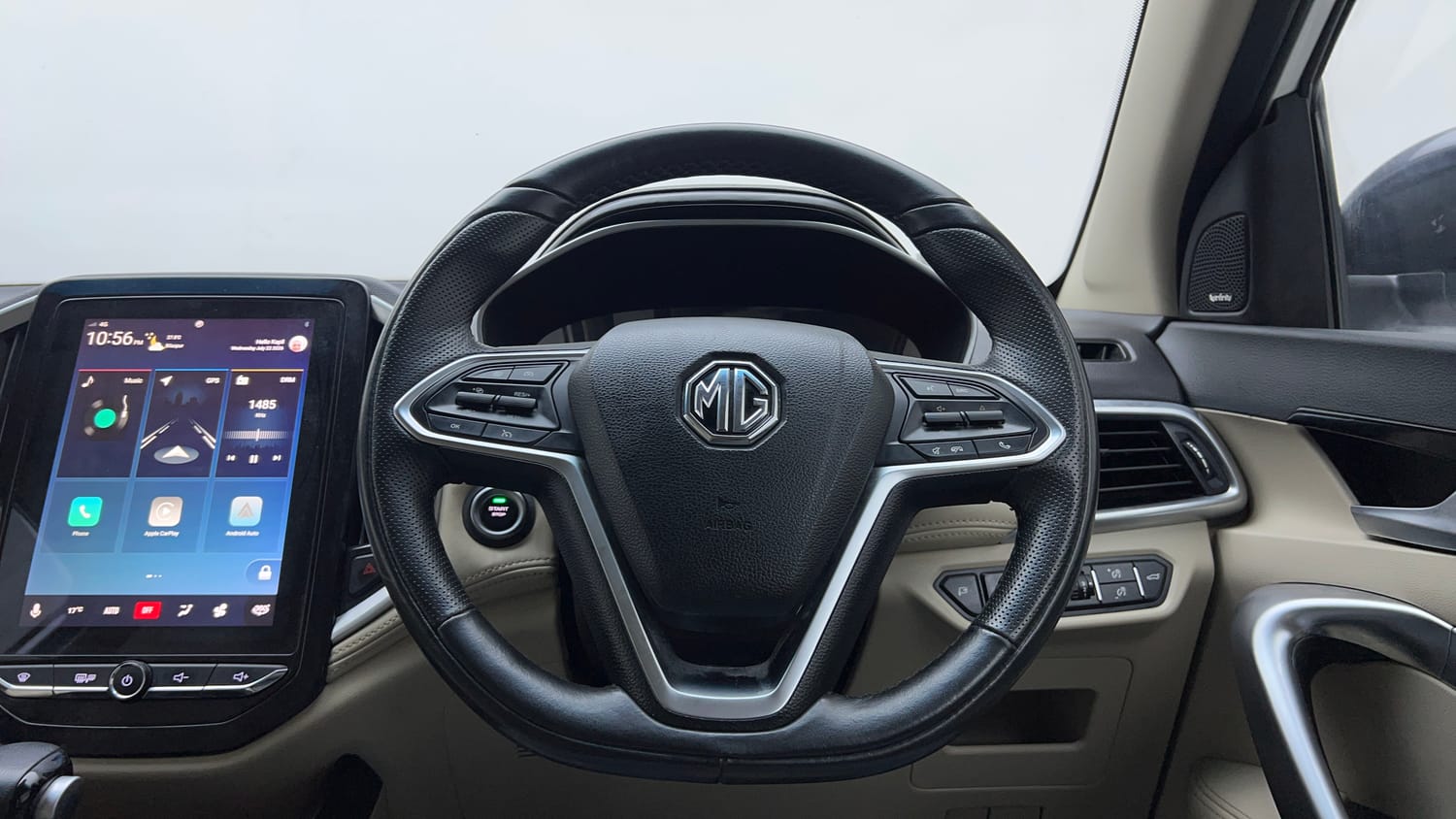 Used 2021 MG Motors Hector Sharp 1.5 DCT Petrol Petrol Automatic interior STEERING VIEW
