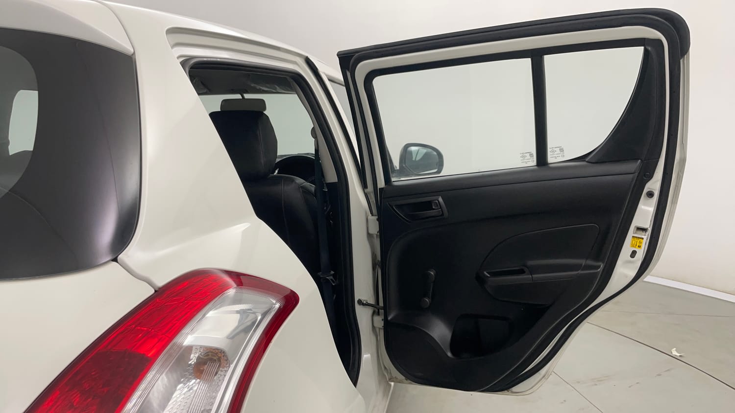 Used 2017 Maruti Suzuki Swift Lxi (O) Petrol Manual interior RIGHT REAR DOOR OPEN VIEW