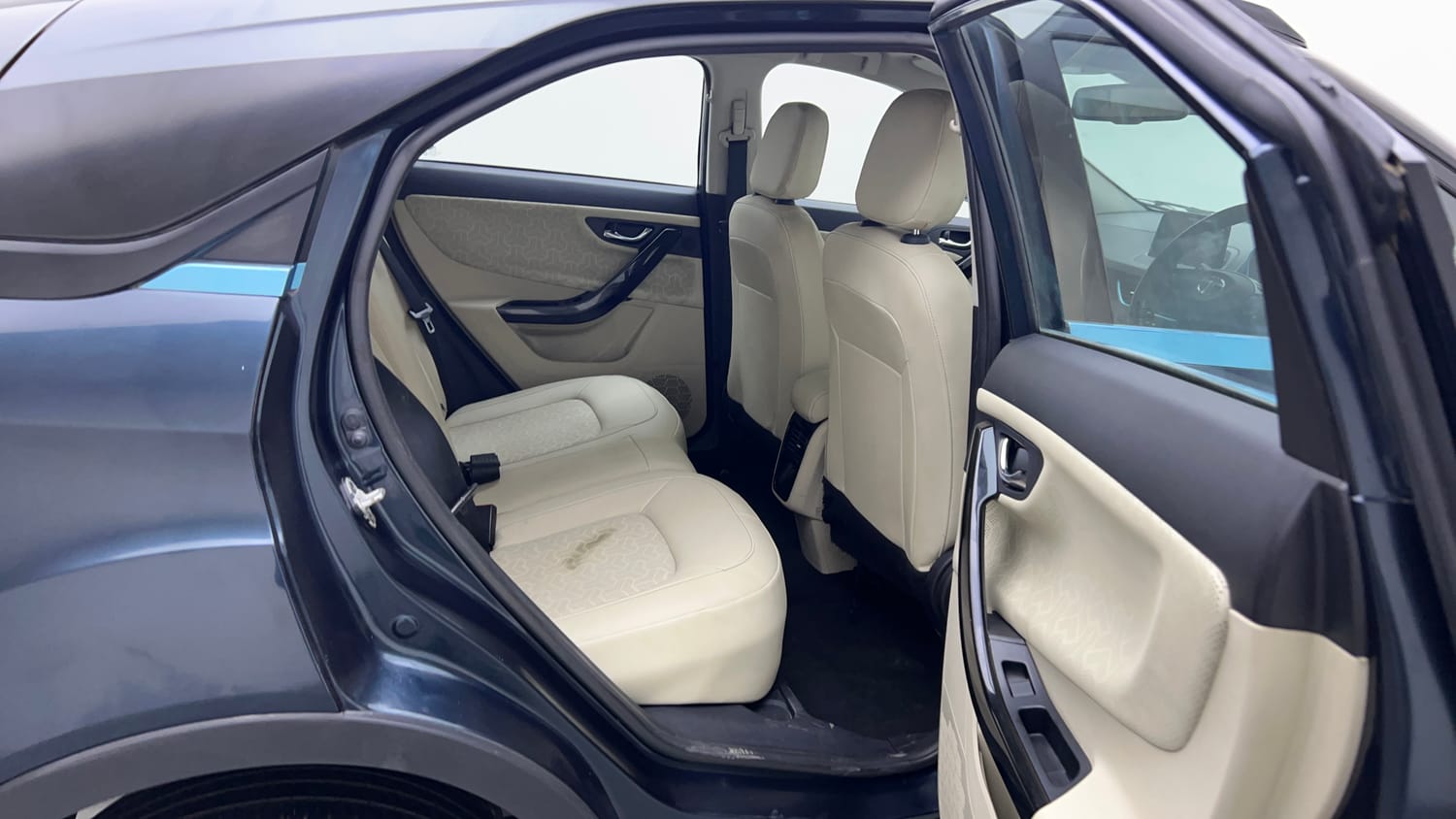 Used 2022 Tata Nexon EV Prime XZ Plus LUX Electric Automatic interior RIGHT SIDE REAR DOOR CABIN VIEW