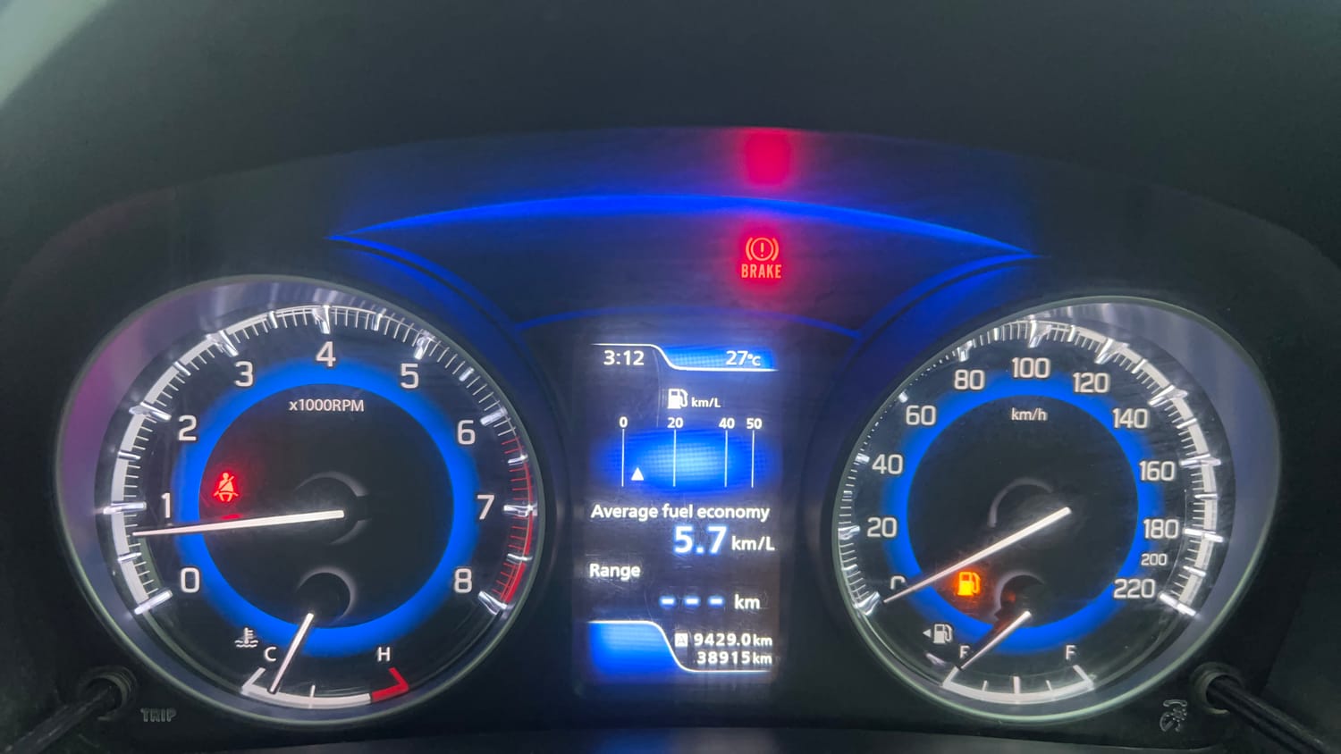 Used 2020 Maruti Suzuki Baleno Alpha Petrol Manual interior CLUSTERMETER VIEW