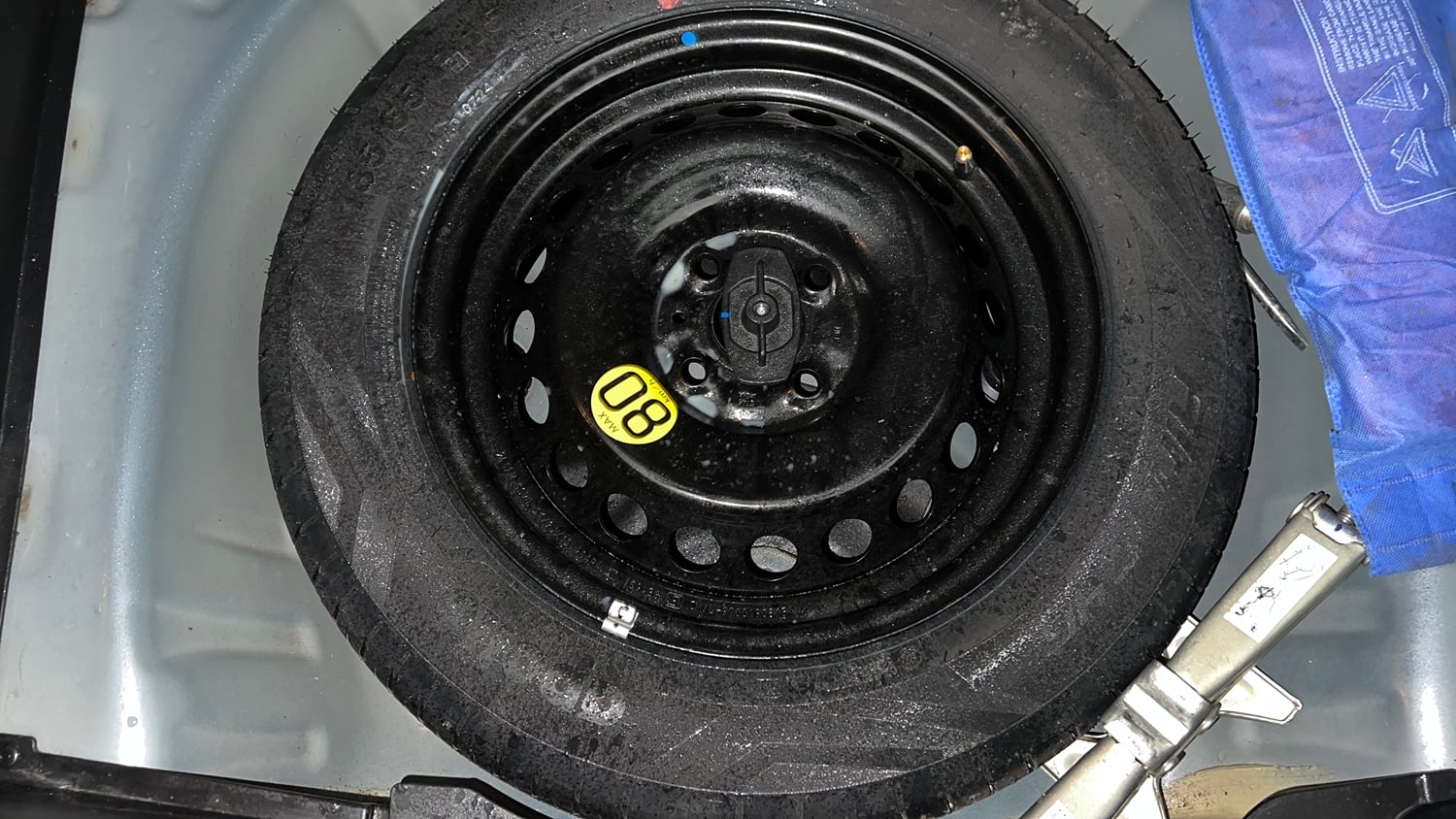 Used 2024 Maruti Suzuki Baleno Alpha MT Petrol Manual tyres SPARE TYRE VIEW