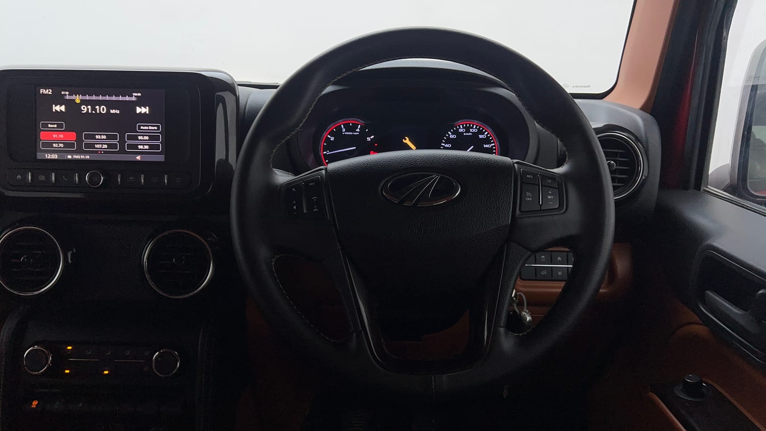 Used 2022 mahindra Thar LX Hard Top Petrol MT 4WD Petrol Manual interior STEERING VIEW
