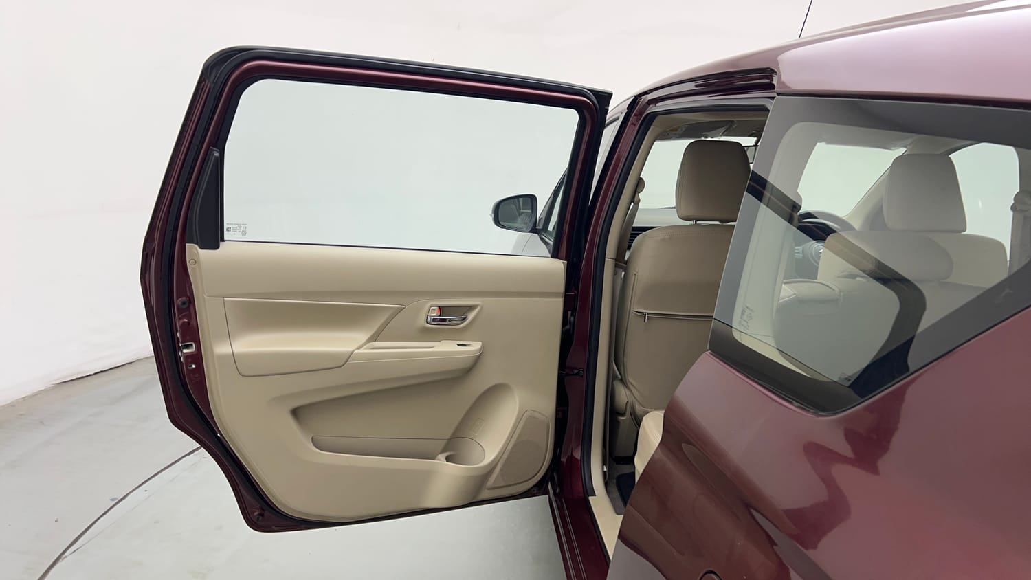Used 2023 Maruti Suzuki Ertiga VXi (O) Petrol Manual interior LEFT REAR DOOR OPEN VIEW