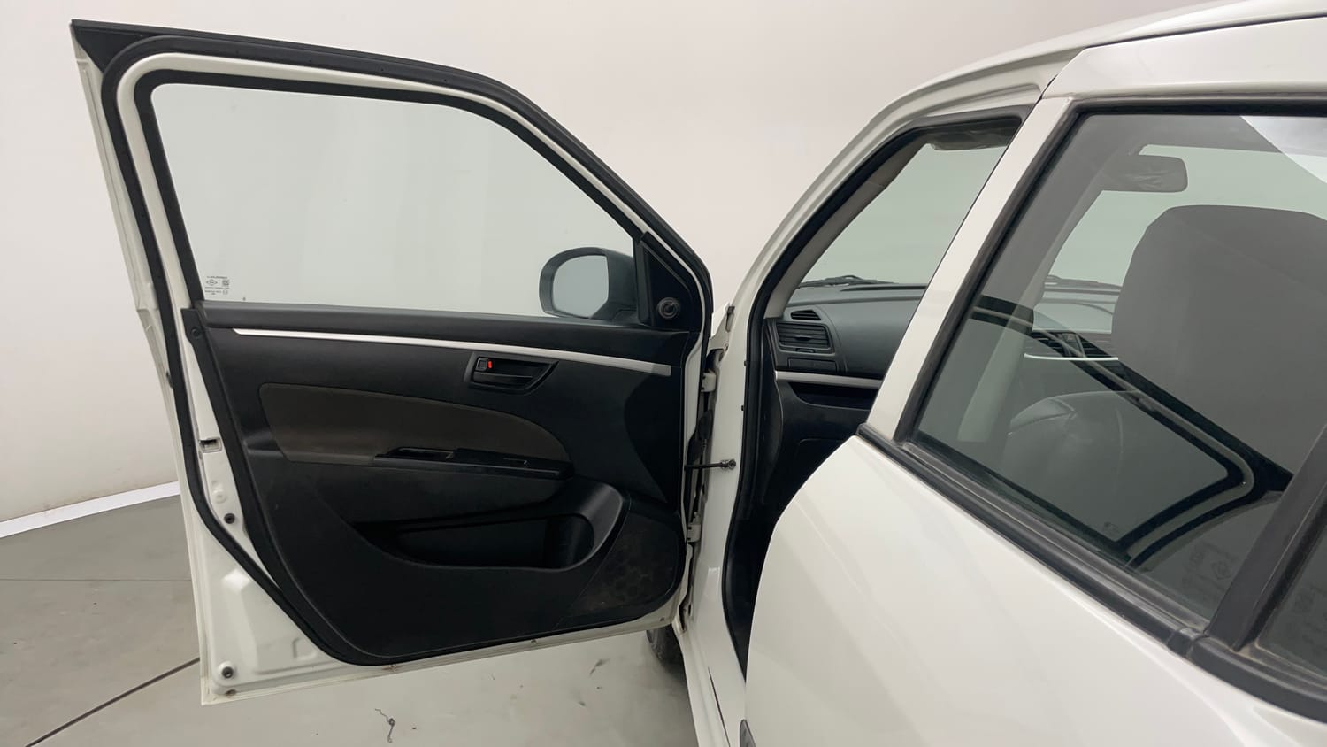 Used 2017 Maruti Suzuki Swift Lxi (O) Petrol Manual interior LEFT FRONT DOOR OPEN VIEW