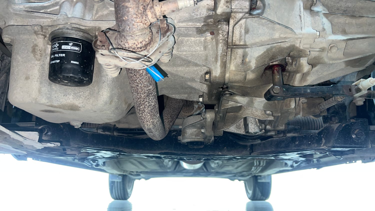Used 2020 Maruti Suzuki Baleno Alpha Petrol Manual extra FRONT LEFT UNDERBODY VIEW