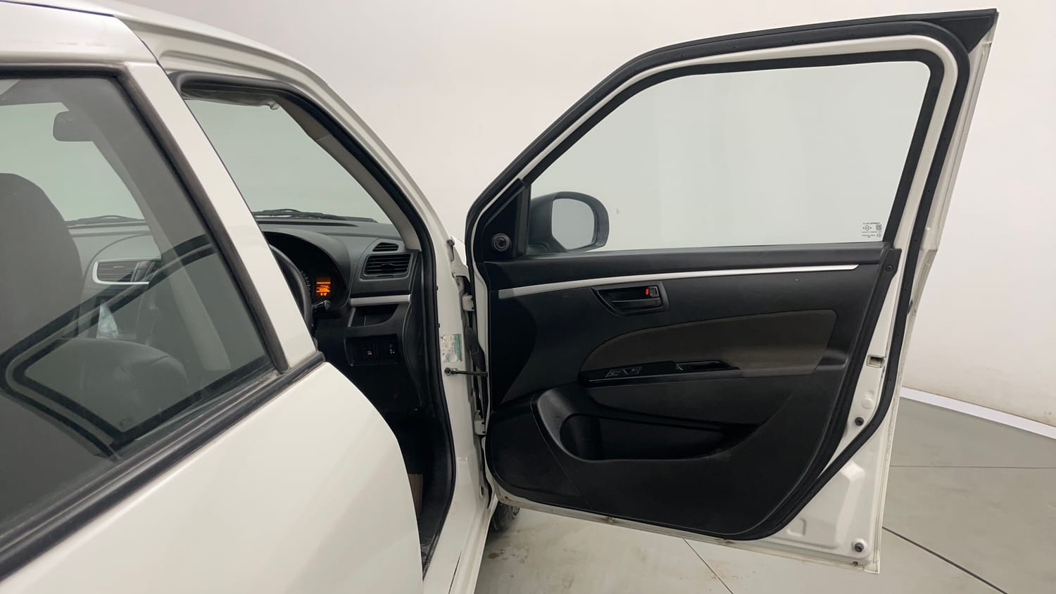 Used 2017 Maruti Suzuki Swift Lxi (O) Petrol Manual interior RIGHT FRONT DOOR OPEN VIEW