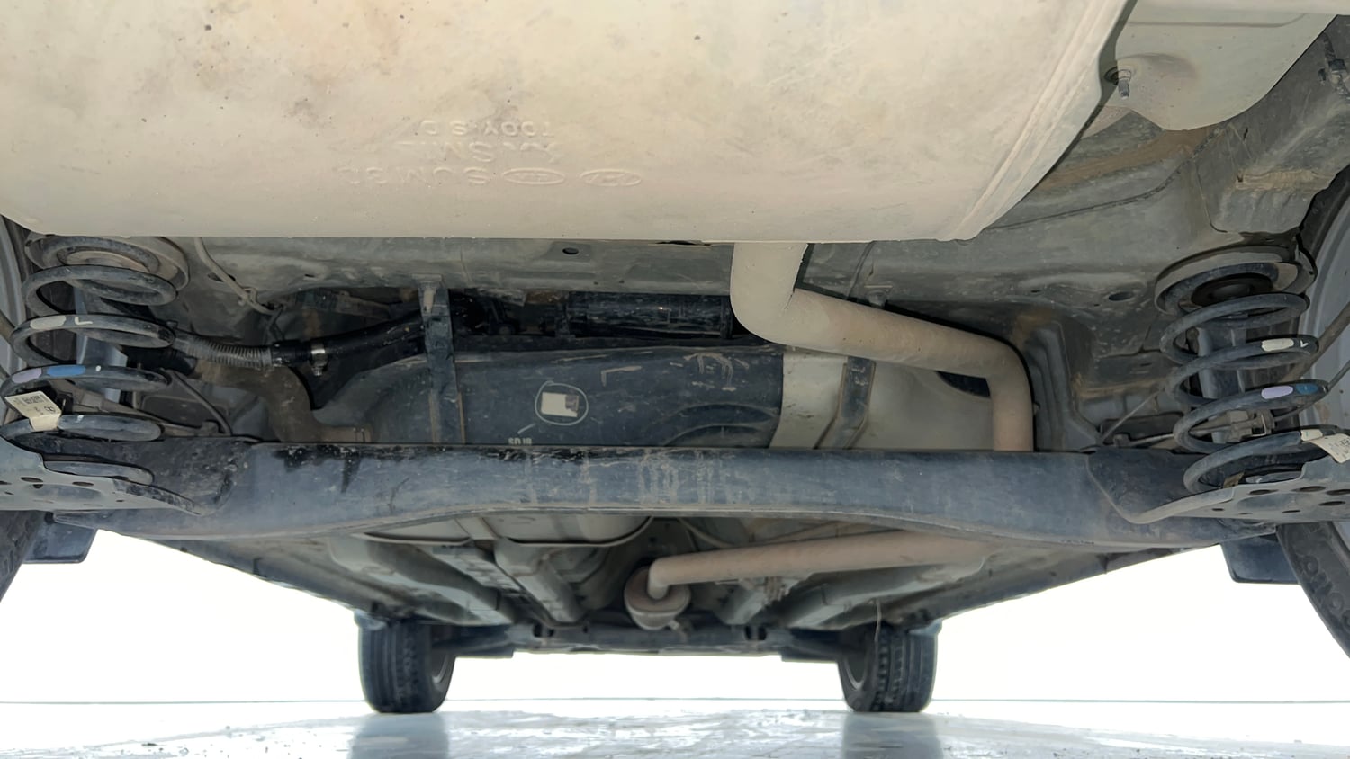 Used 2023 Hyundai Creta SX 1.5 Petrol Petrol Manual extra REAR UNDERBODY VIEW (TAKEN FROM REAR)