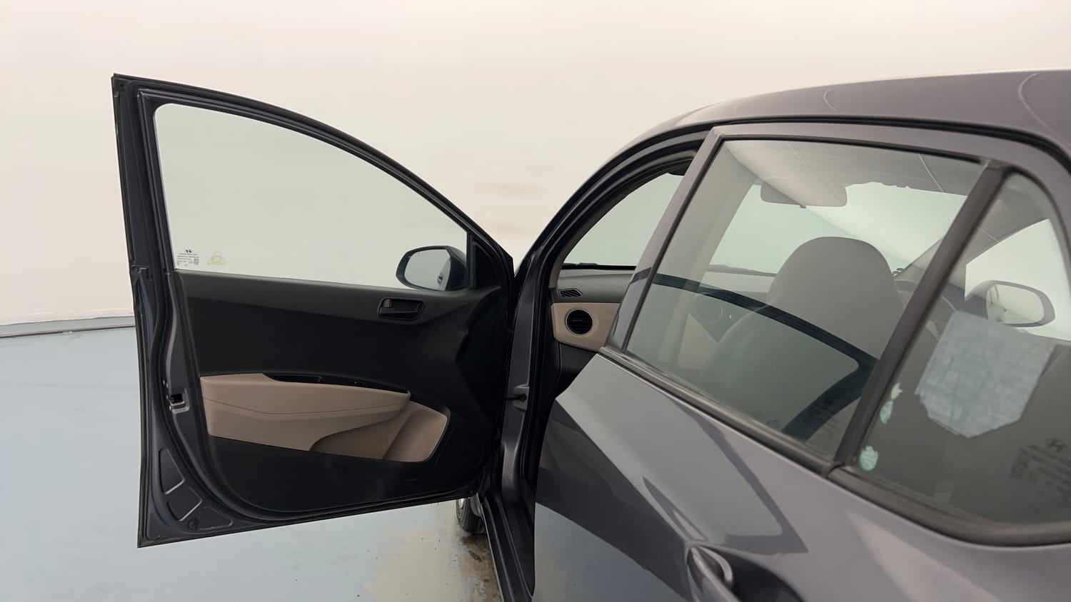 Used 2014 Hyundai Grand i10 Magna 1.2 Kappa VTVT Petrol Manual interior LEFT FRONT DOOR OPEN VIEW
