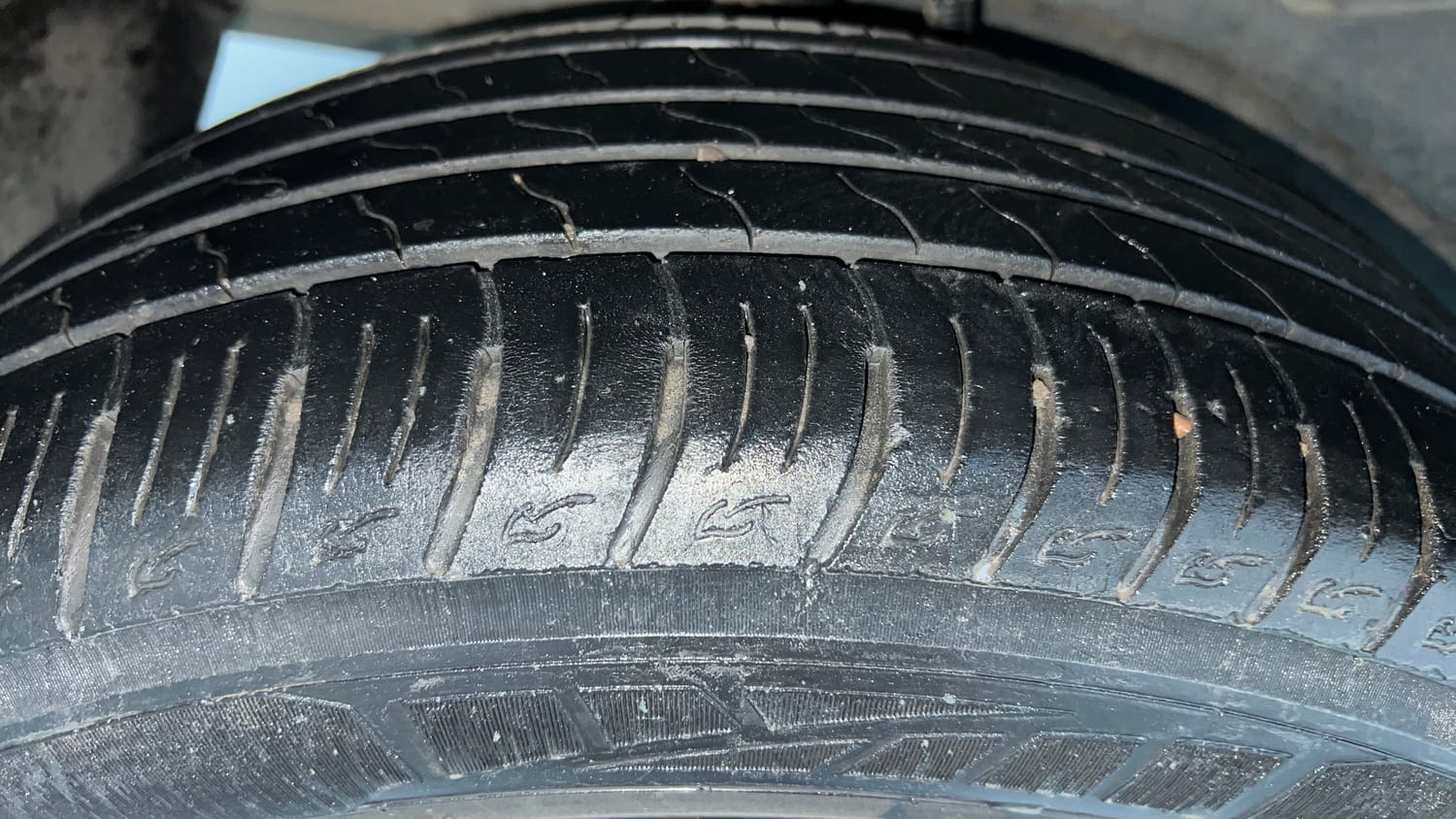 Used 2022 Tata Nexon EV Prime XZ Plus LUX Electric Automatic tyres RIGHT REAR TYRE TREAD VIEW
