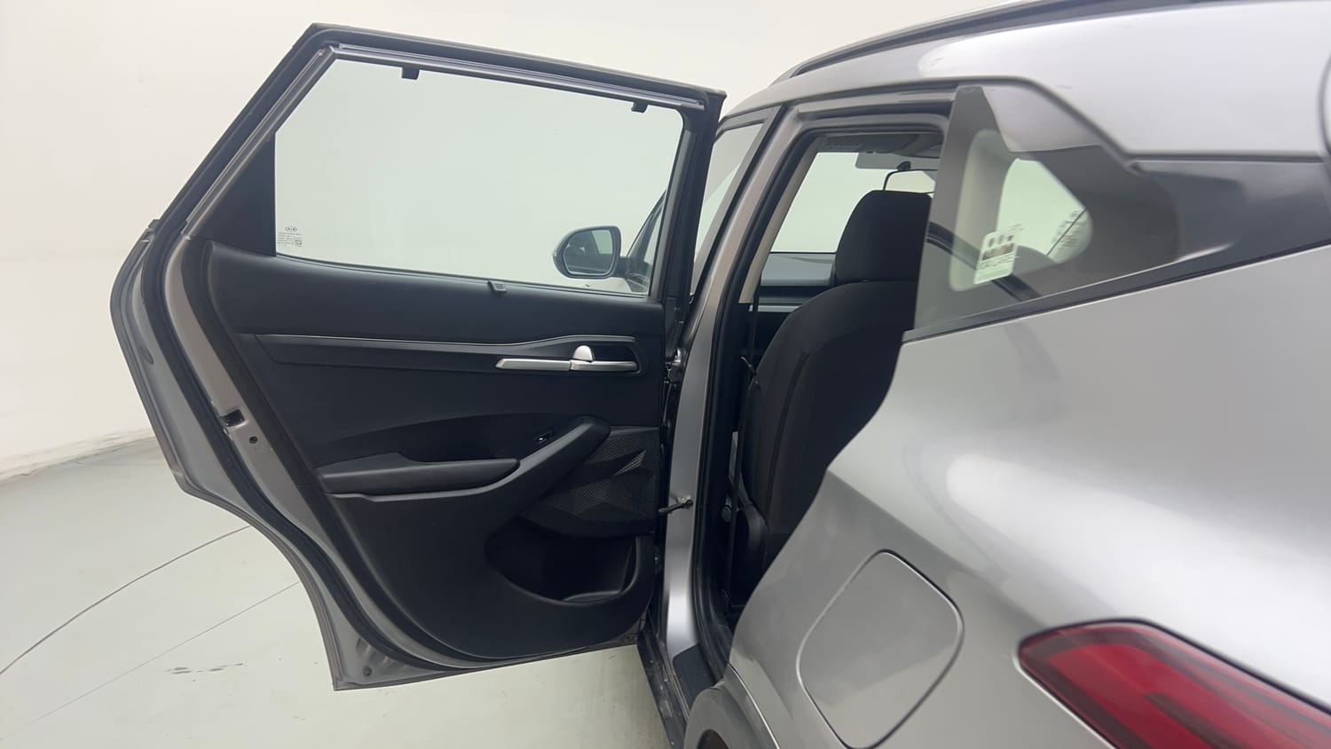 Used 2020 Kia Seltos HTK Plus 1.5 Petrol Manual interior LEFT REAR DOOR OPEN VIEW